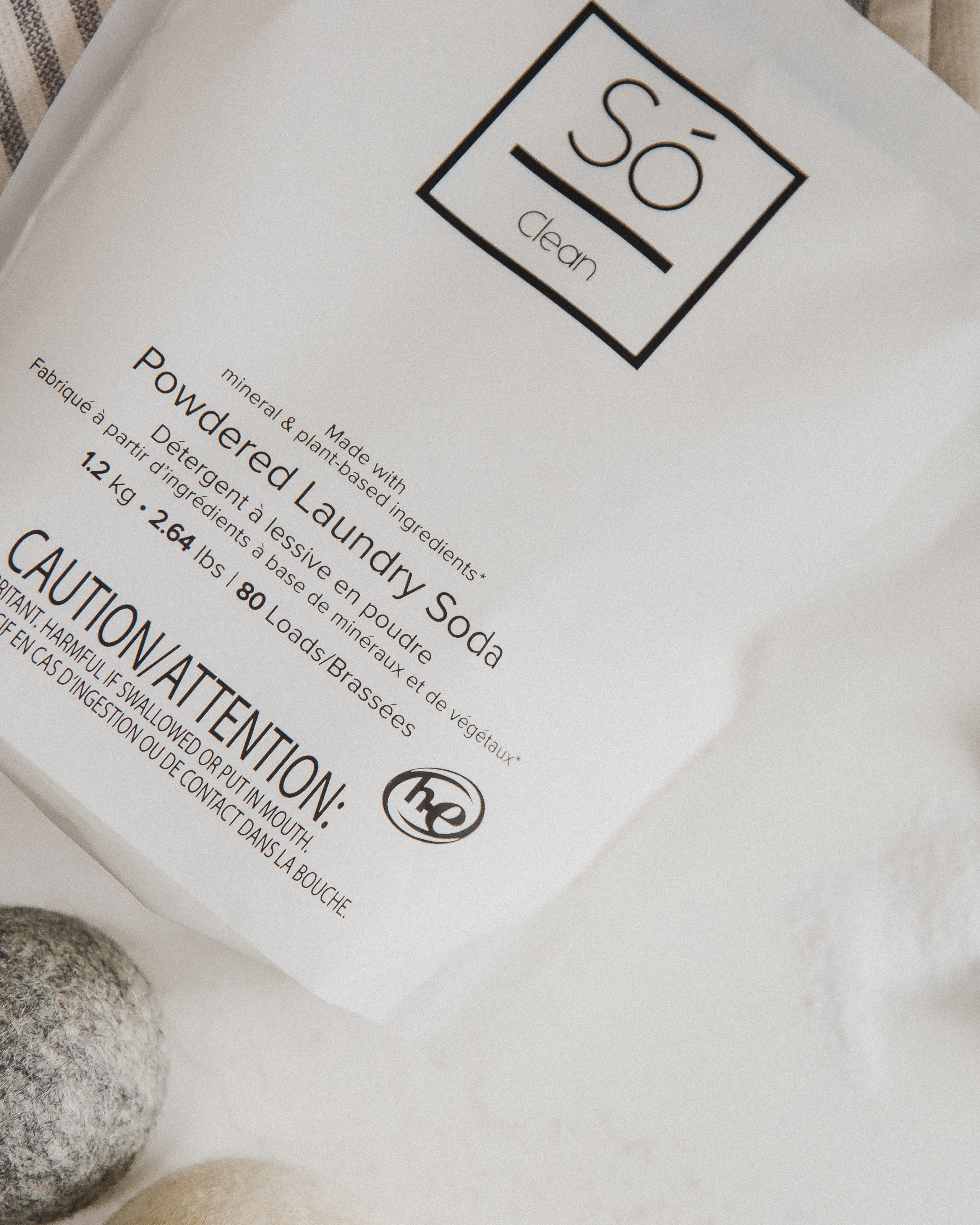 clean - powdered laundry soda