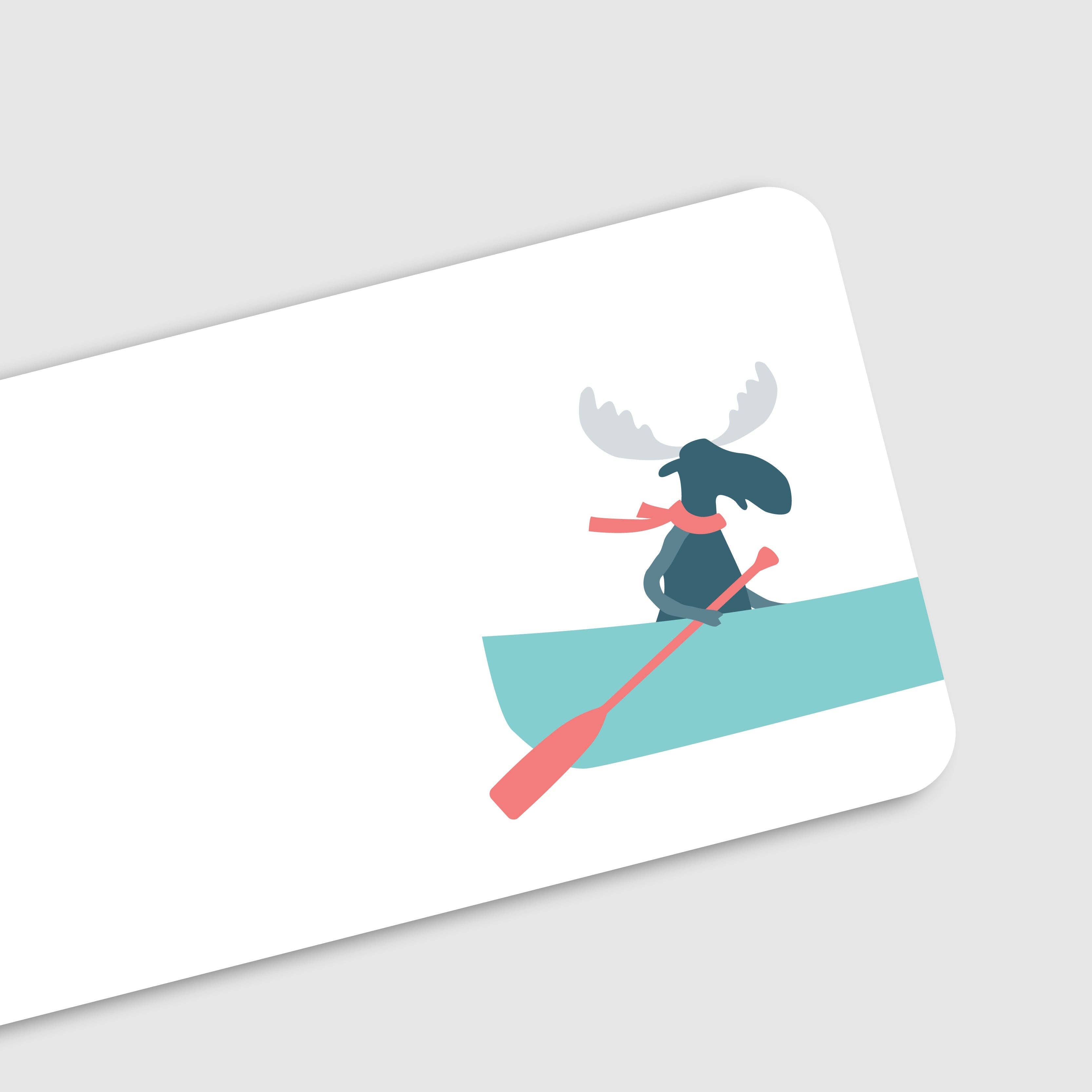 Mini Notes - Moose Canoe