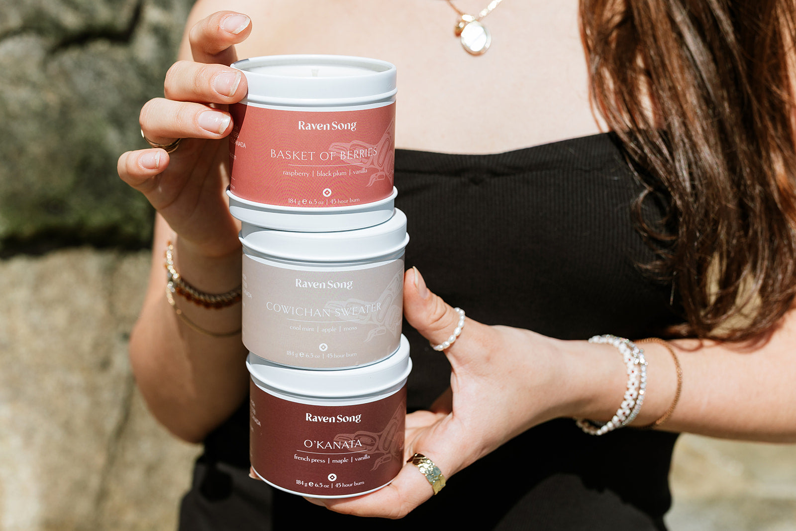 Cowichan Sweater Candle | Cool mint + Apple + Moss