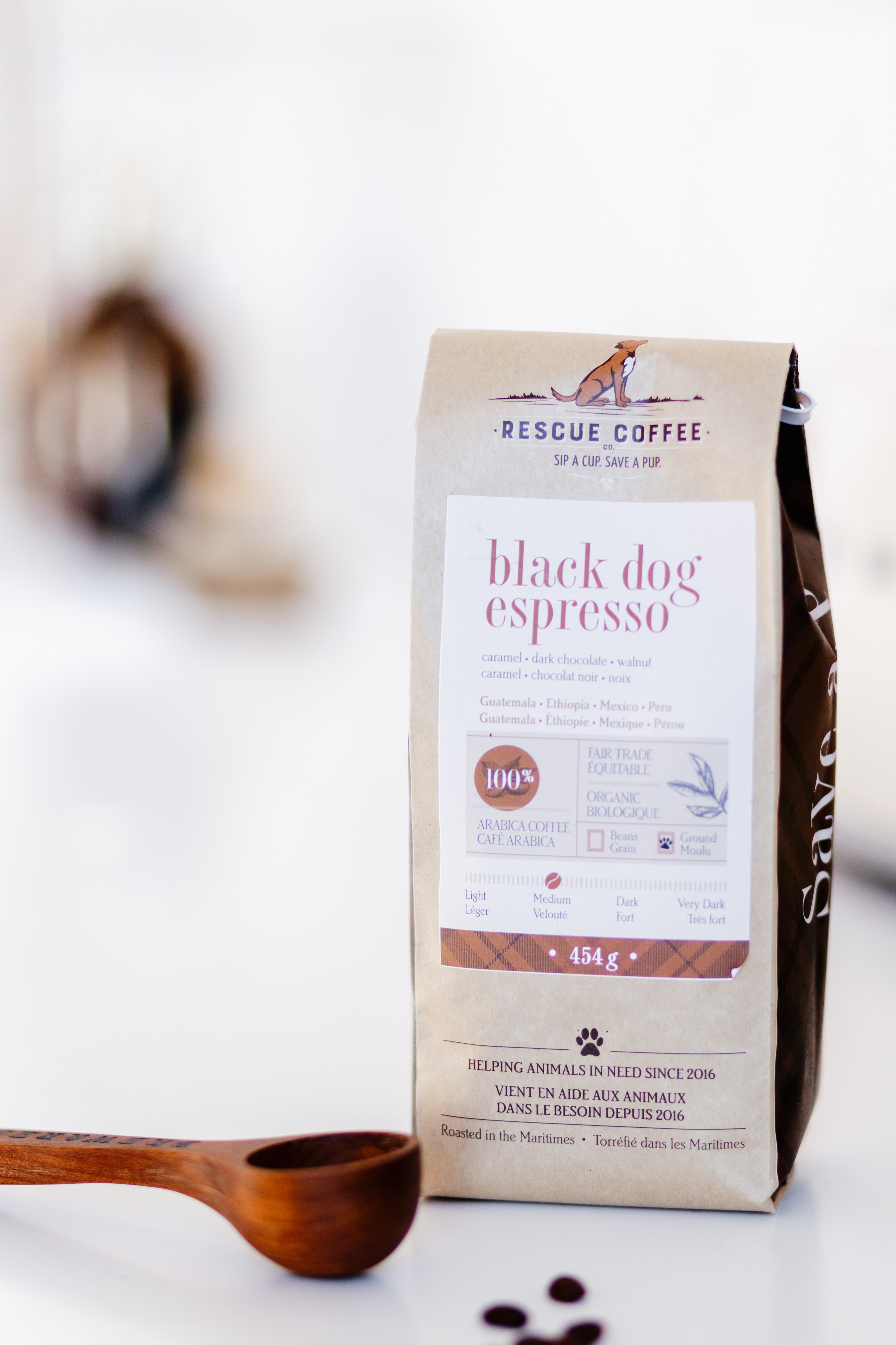 Black Dog Espresso | Medium Roast | 1lb Bag | Organic Coffee