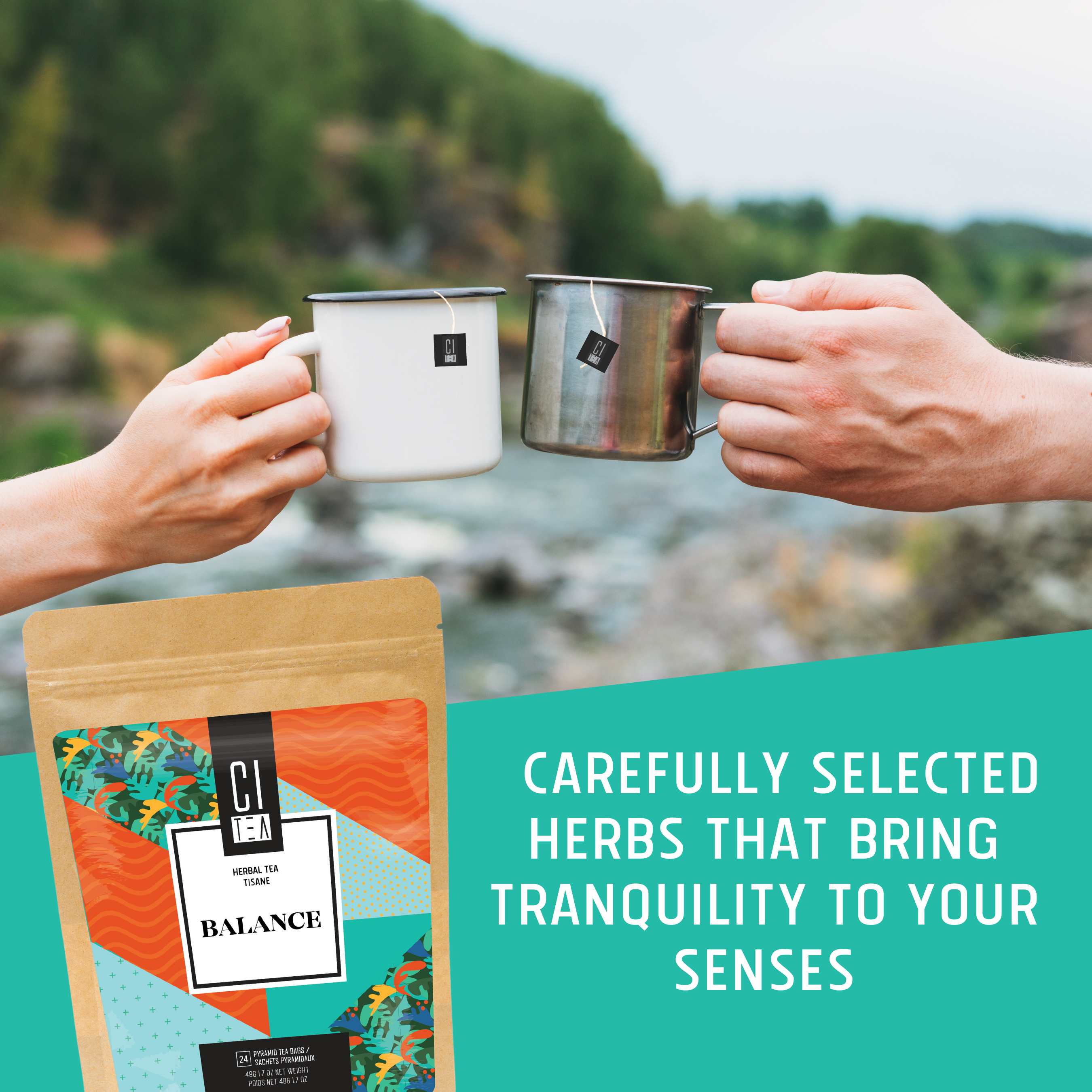 Balance Herbal Tea Pyramid Tea Bags