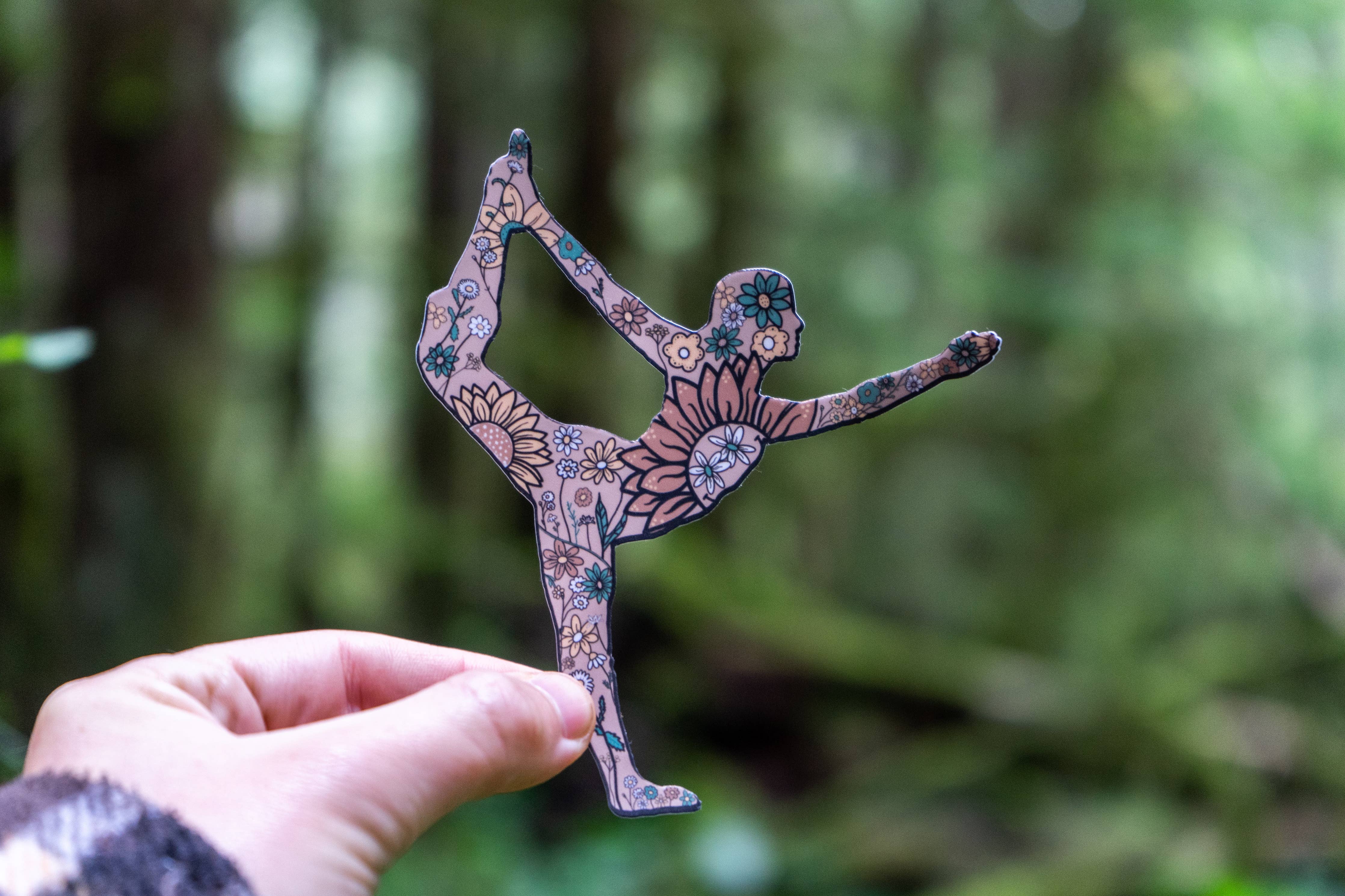 Floral Dancer's Pose Sticker