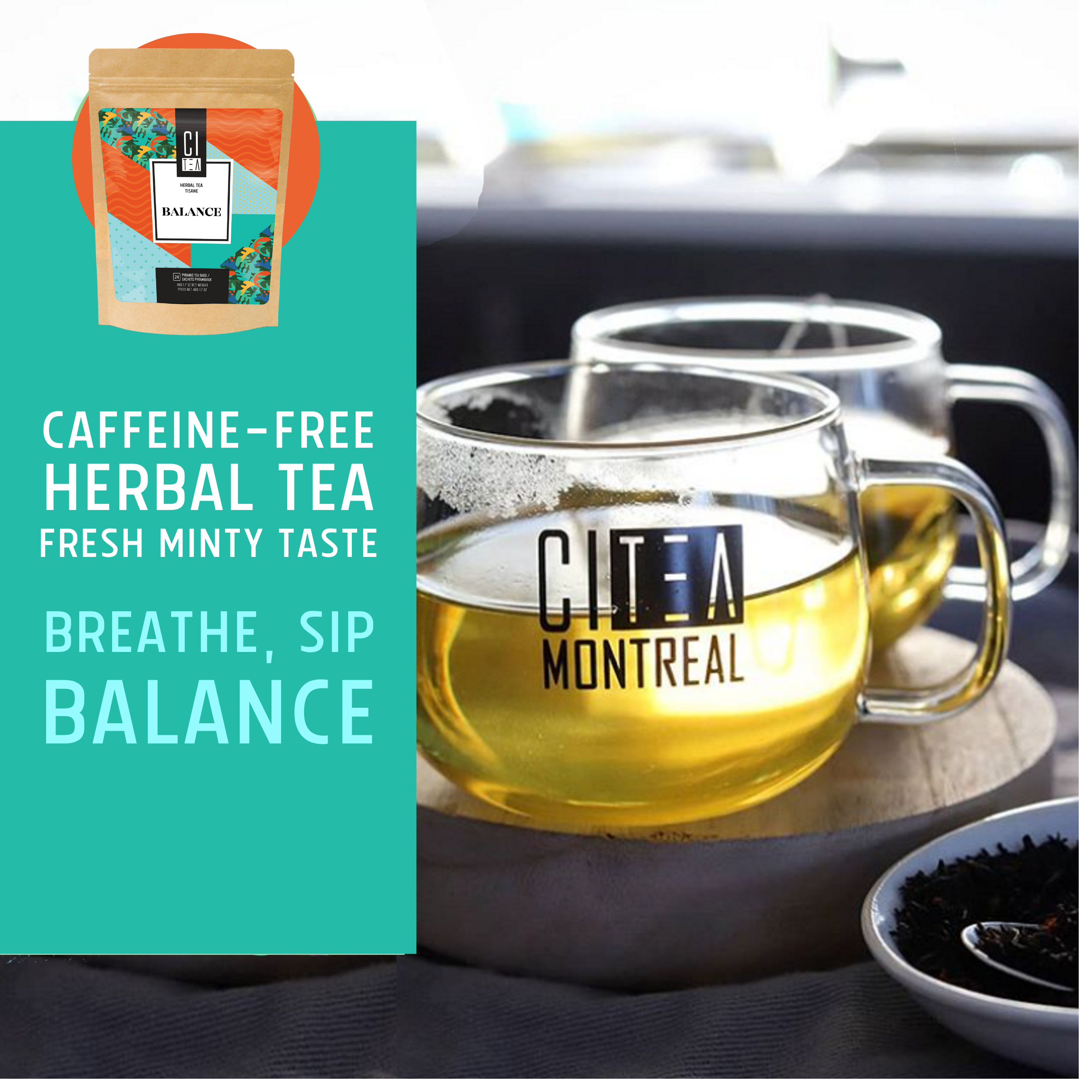 Balance Herbal Tea Pyramid Tea Bags