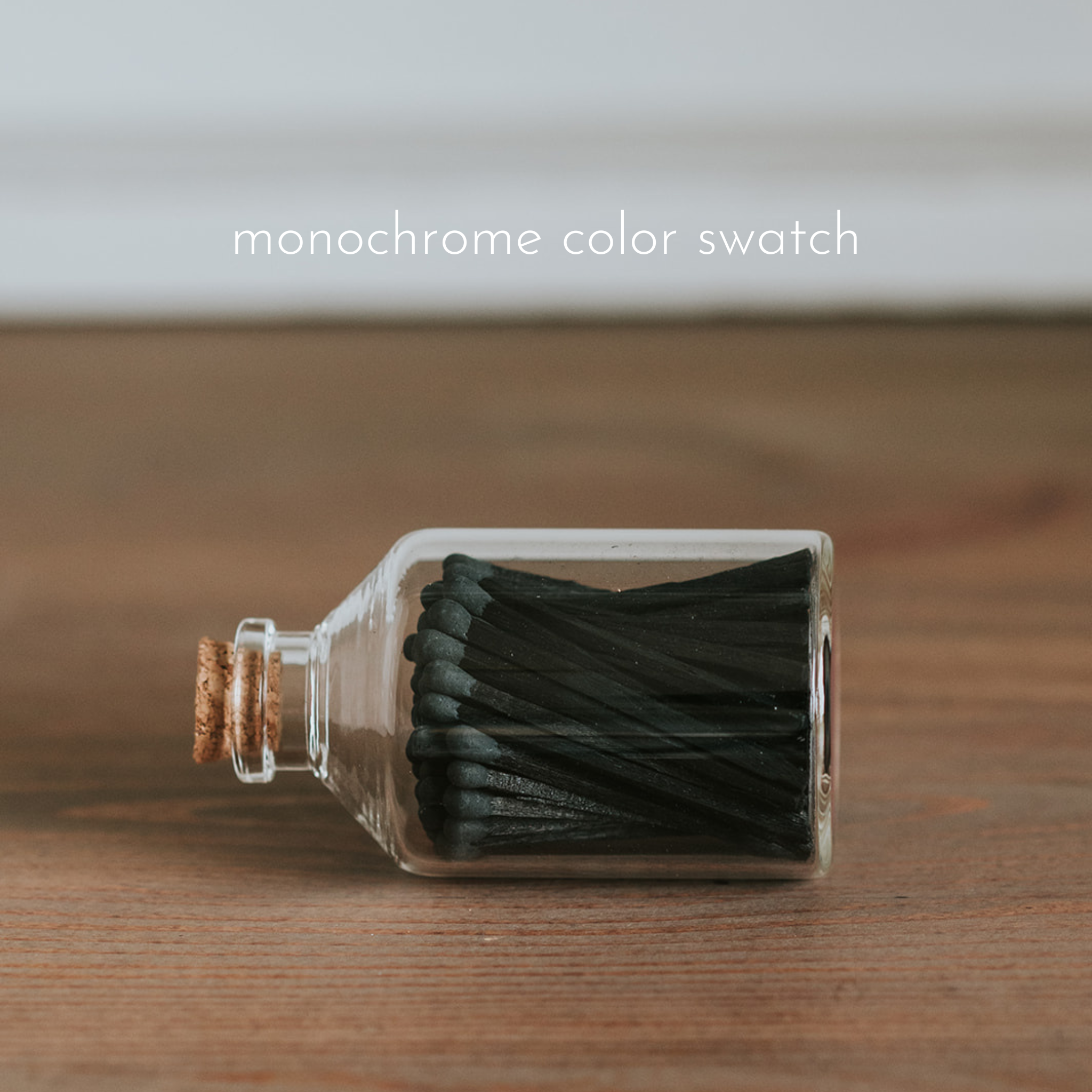 Apothecary Matches: Color Tip Jar Matchsticks: Unlabelled