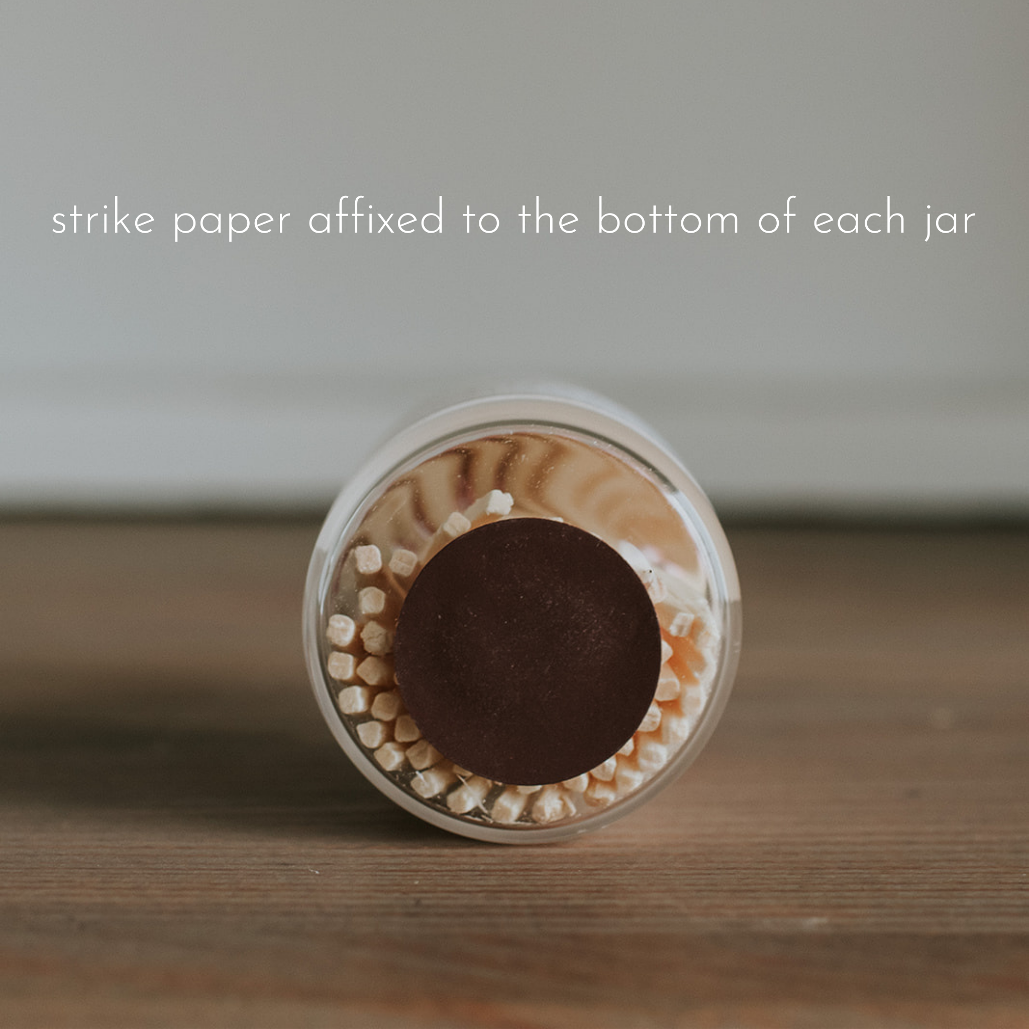 Apothecary Matches: Color Tip Jar Matchsticks: Unlabelled