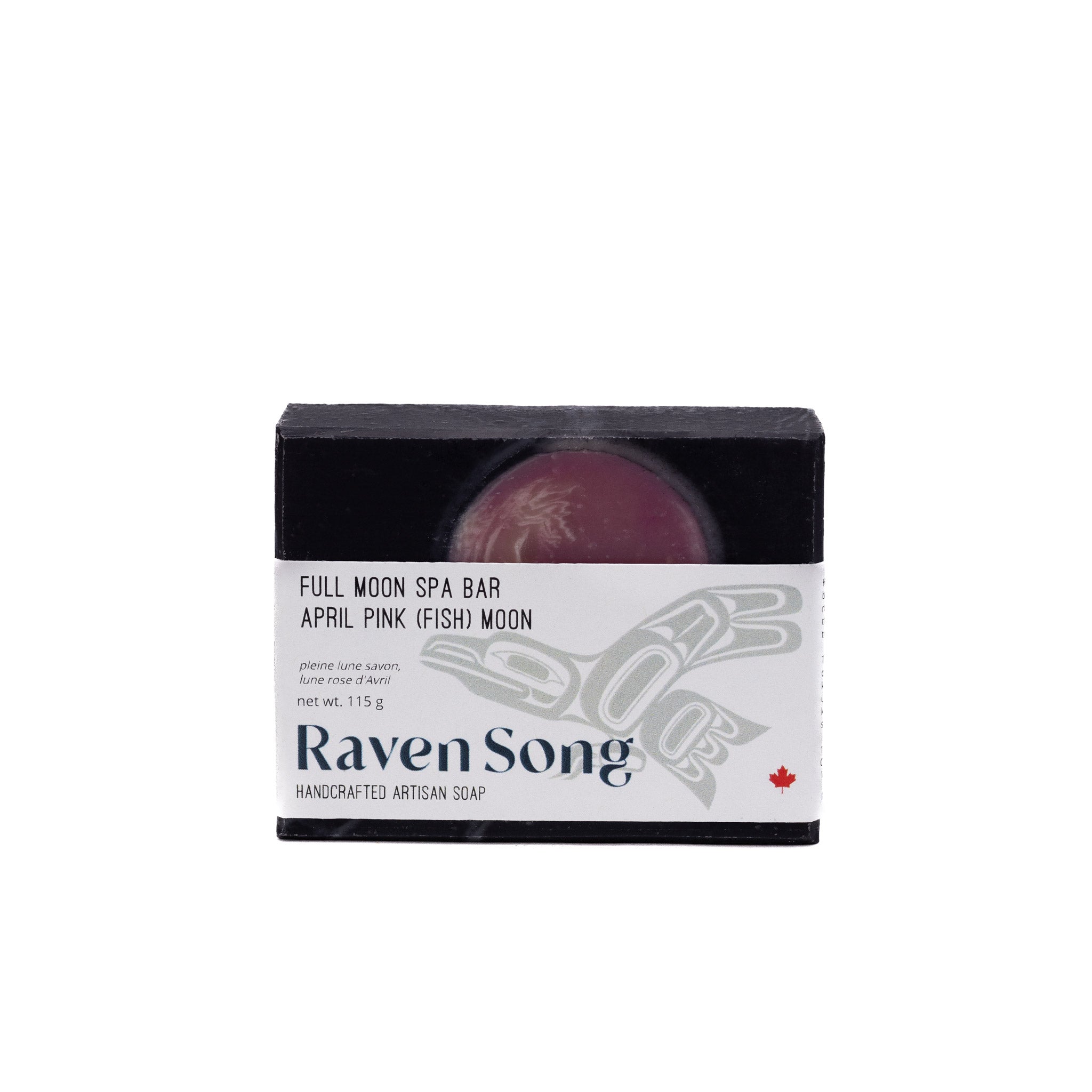 April Pink Full Moon Soap | Sea Salt + Agave + Vetiver