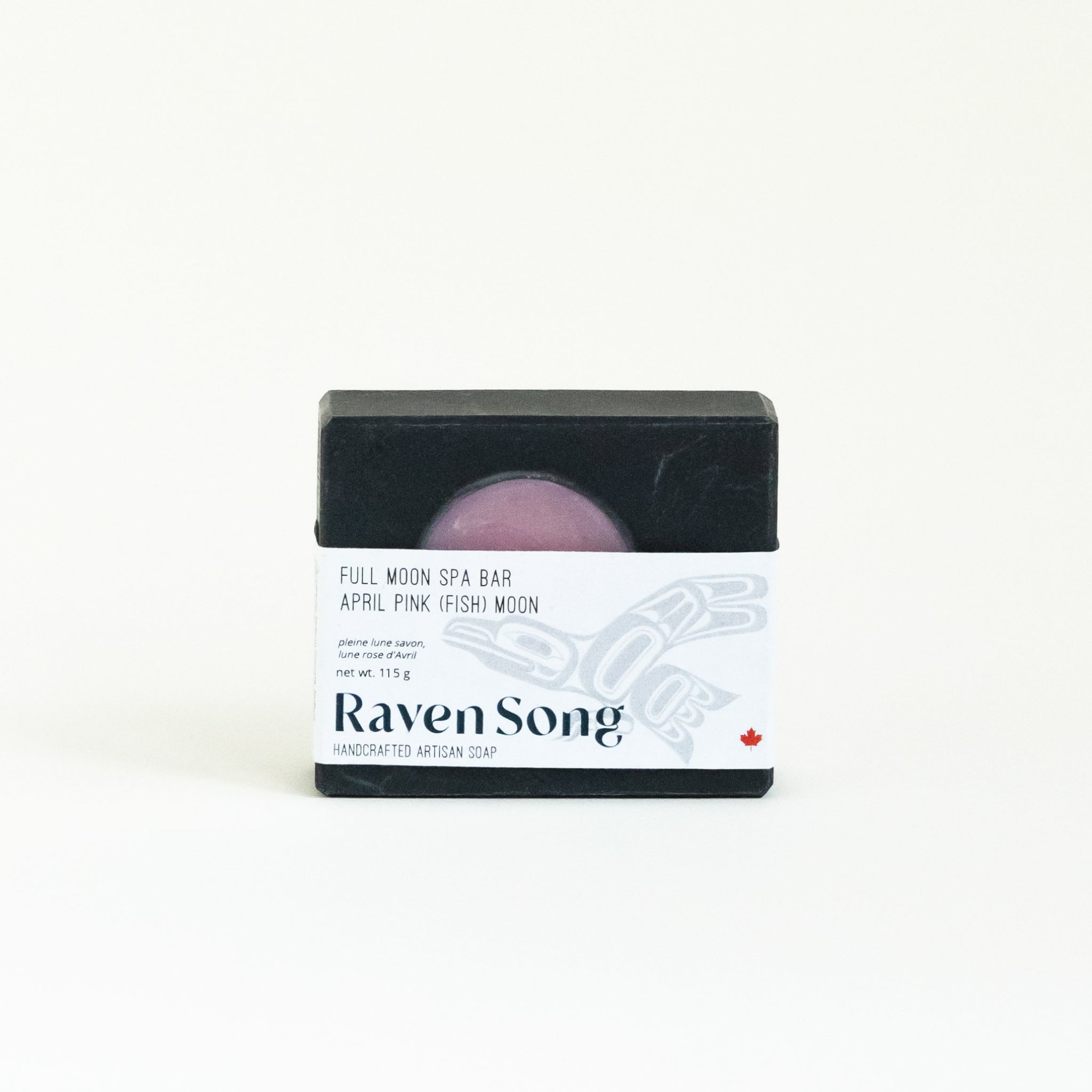 April Pink Full Moon Soap | Sea Salt + Agave + Vetiver