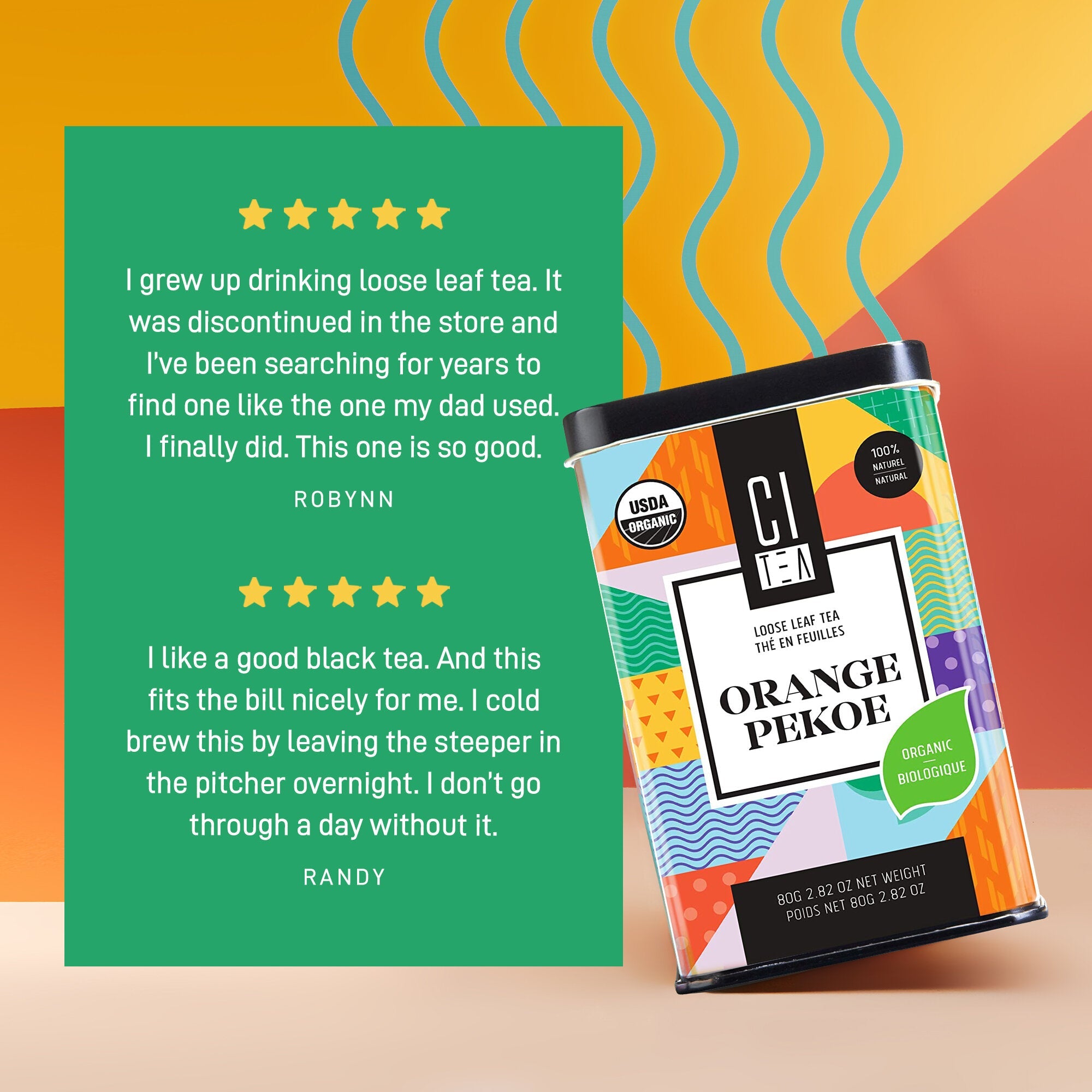Organic Orange Pekoe Black Loose Leaf Tea