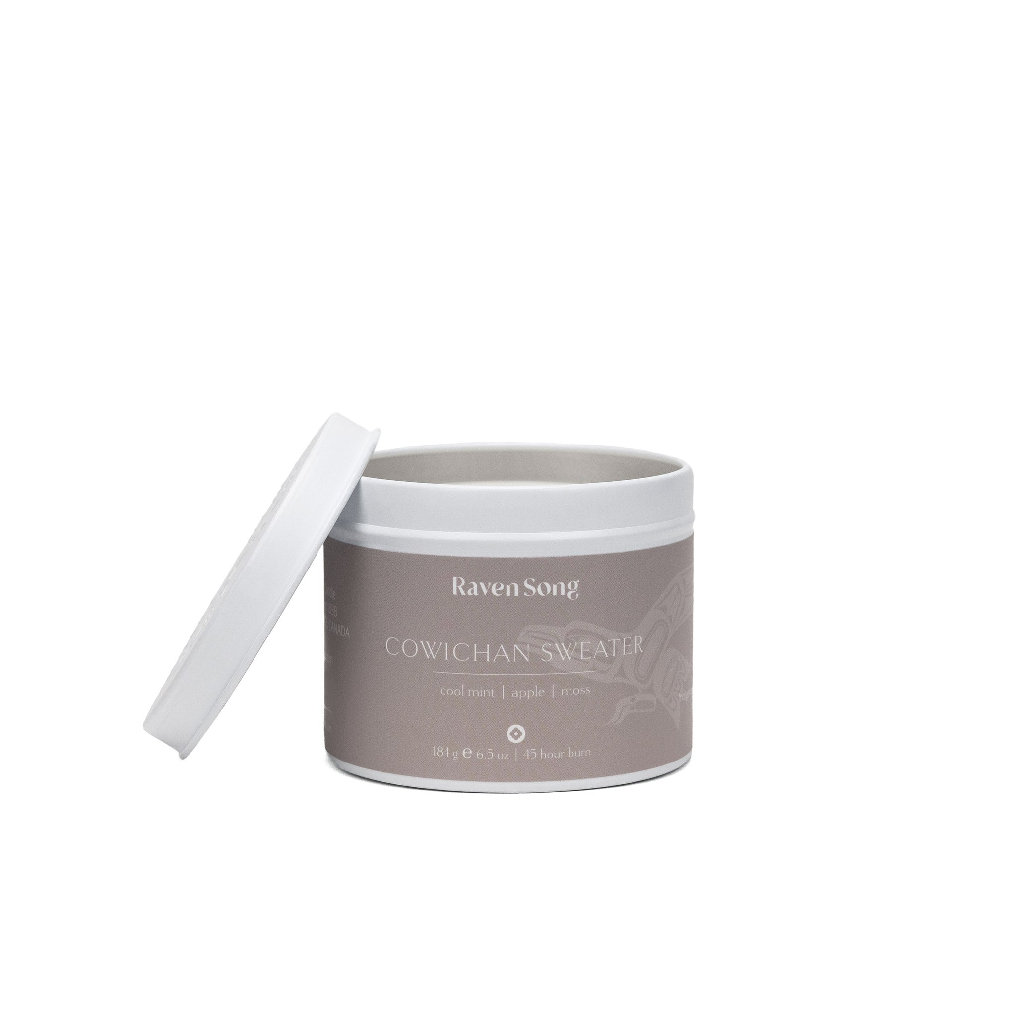 Cowichan Sweater Candle | Cool mint + Apple + Moss