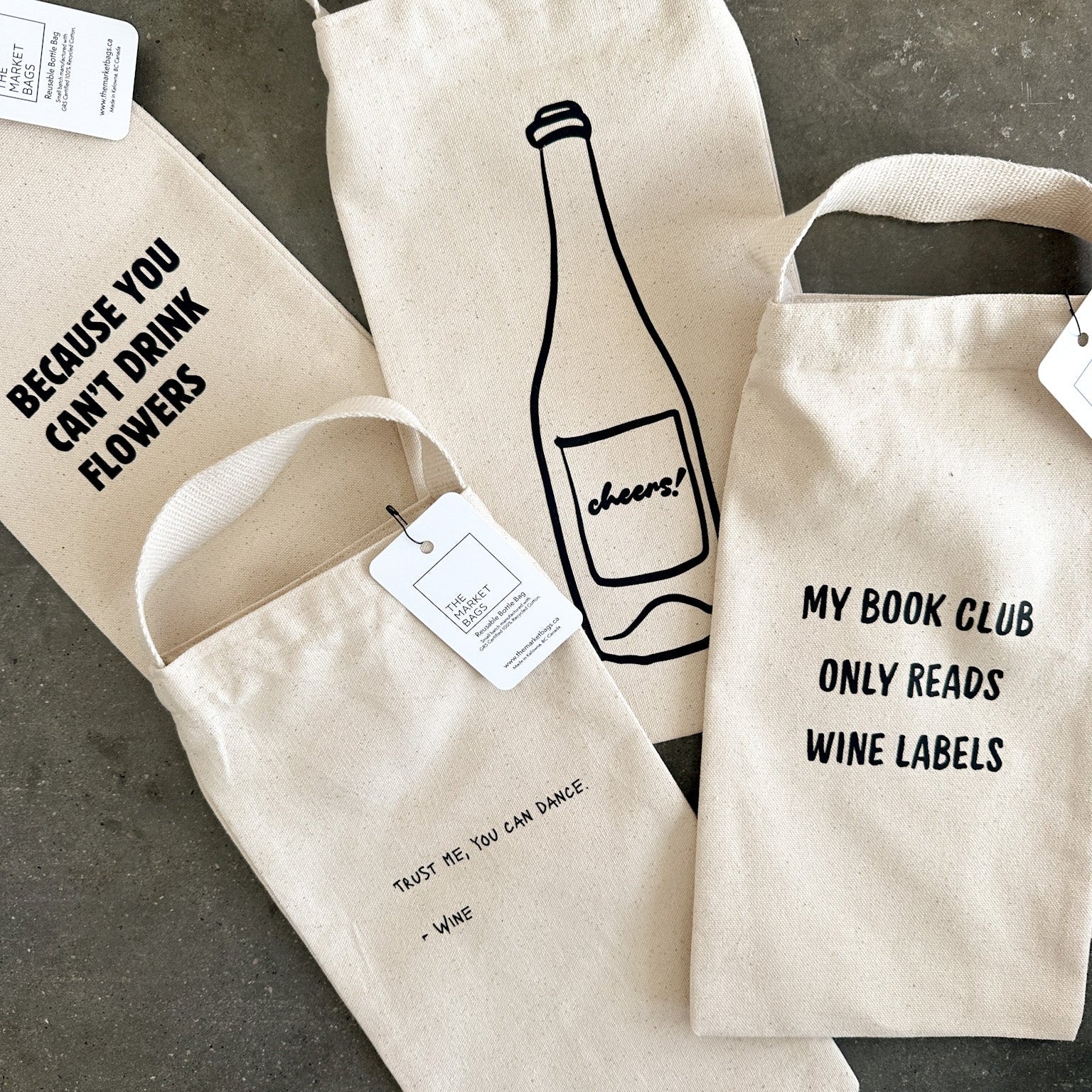 'Trust Me, You Can Dance' Reusable Wine Bag
