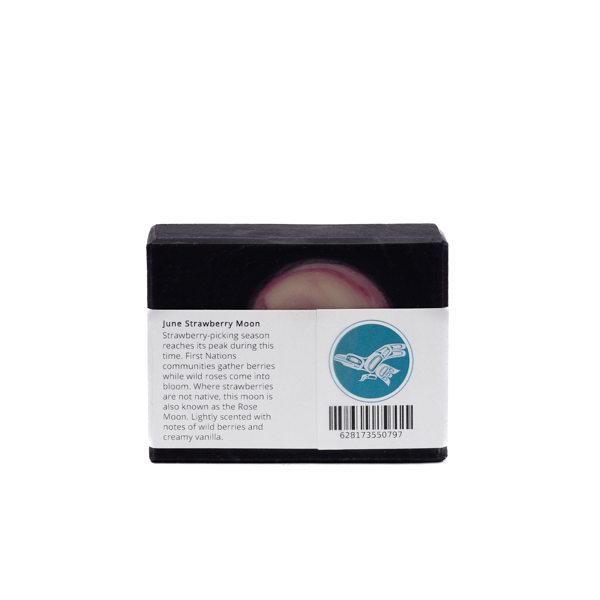 June Strawberry Full Moon Soap | Wild Strawberry + Apple + Violet Flower