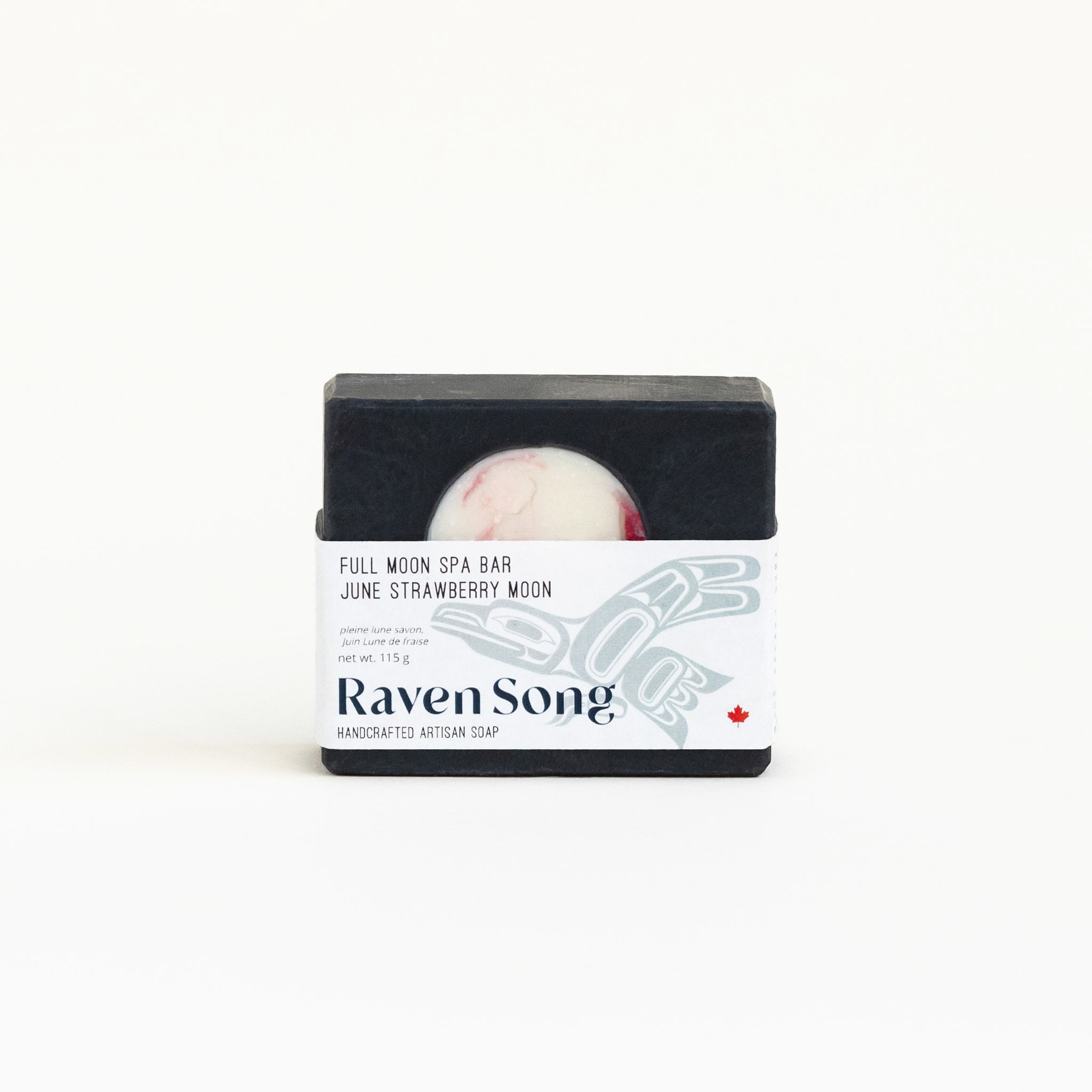 June Strawberry Full Moon Soap | Wild Strawberry + Apple + Violet Flower