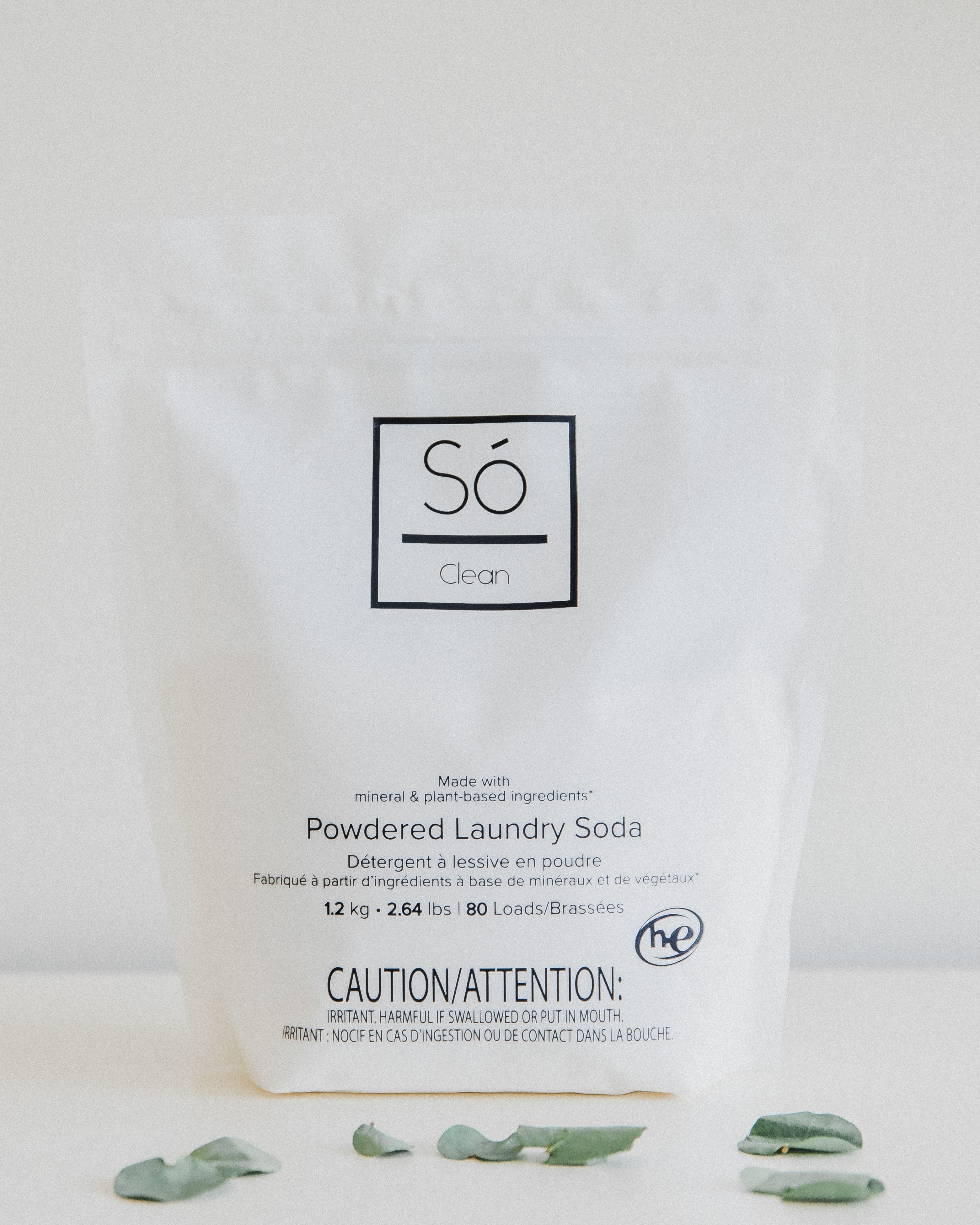 clean - powdered laundry soda