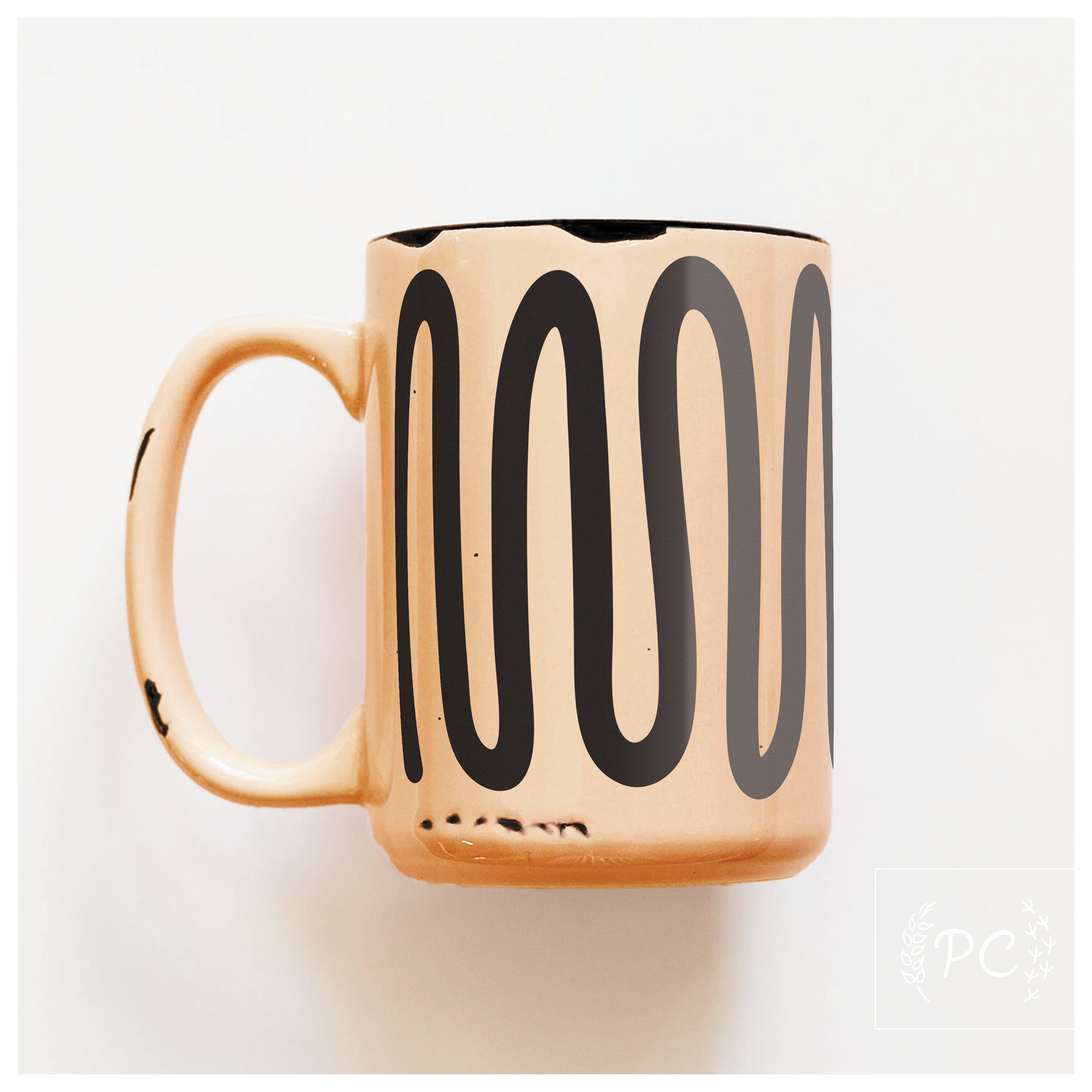 large squiggle | ceramic mug