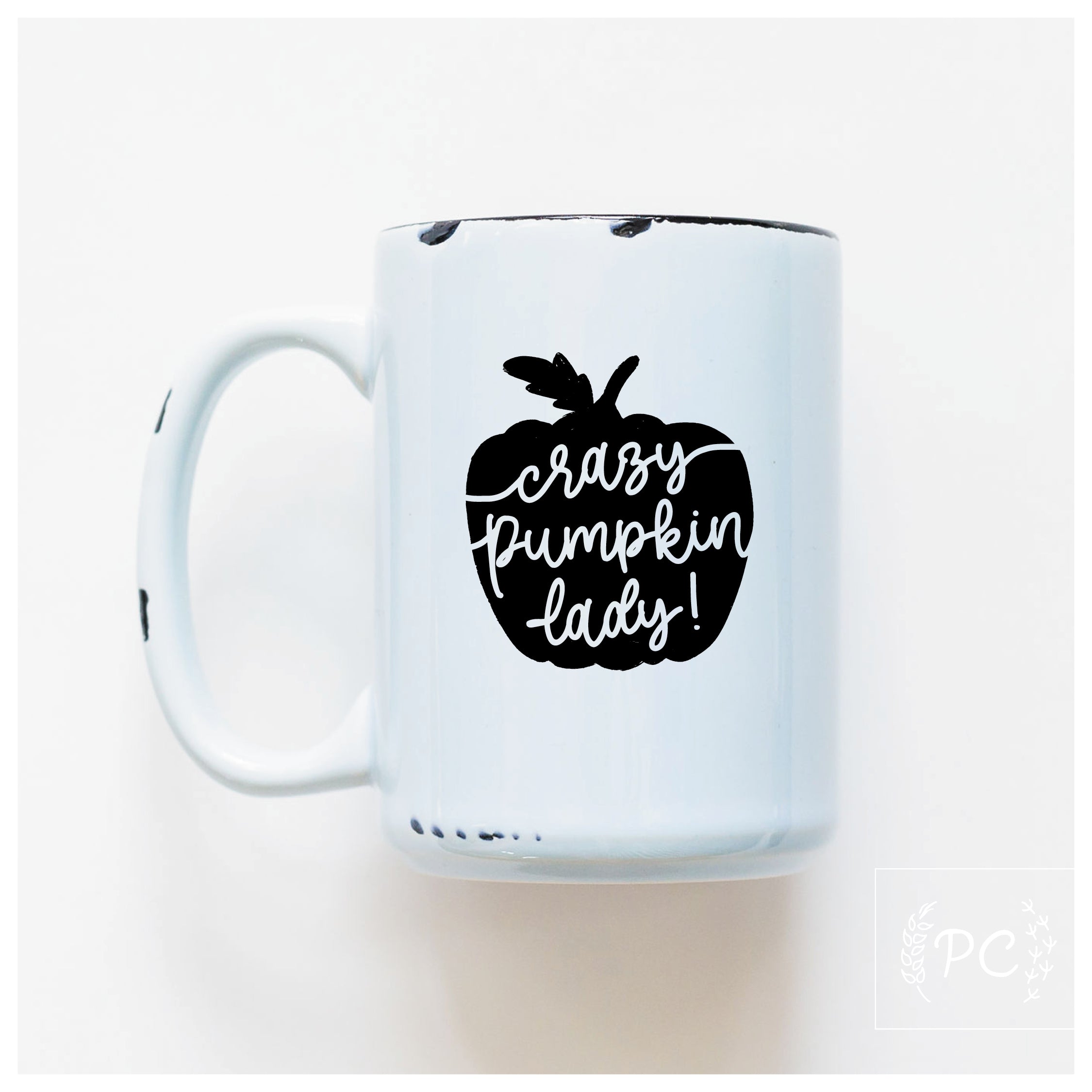 crazy pumpkin lady | ceramic mug