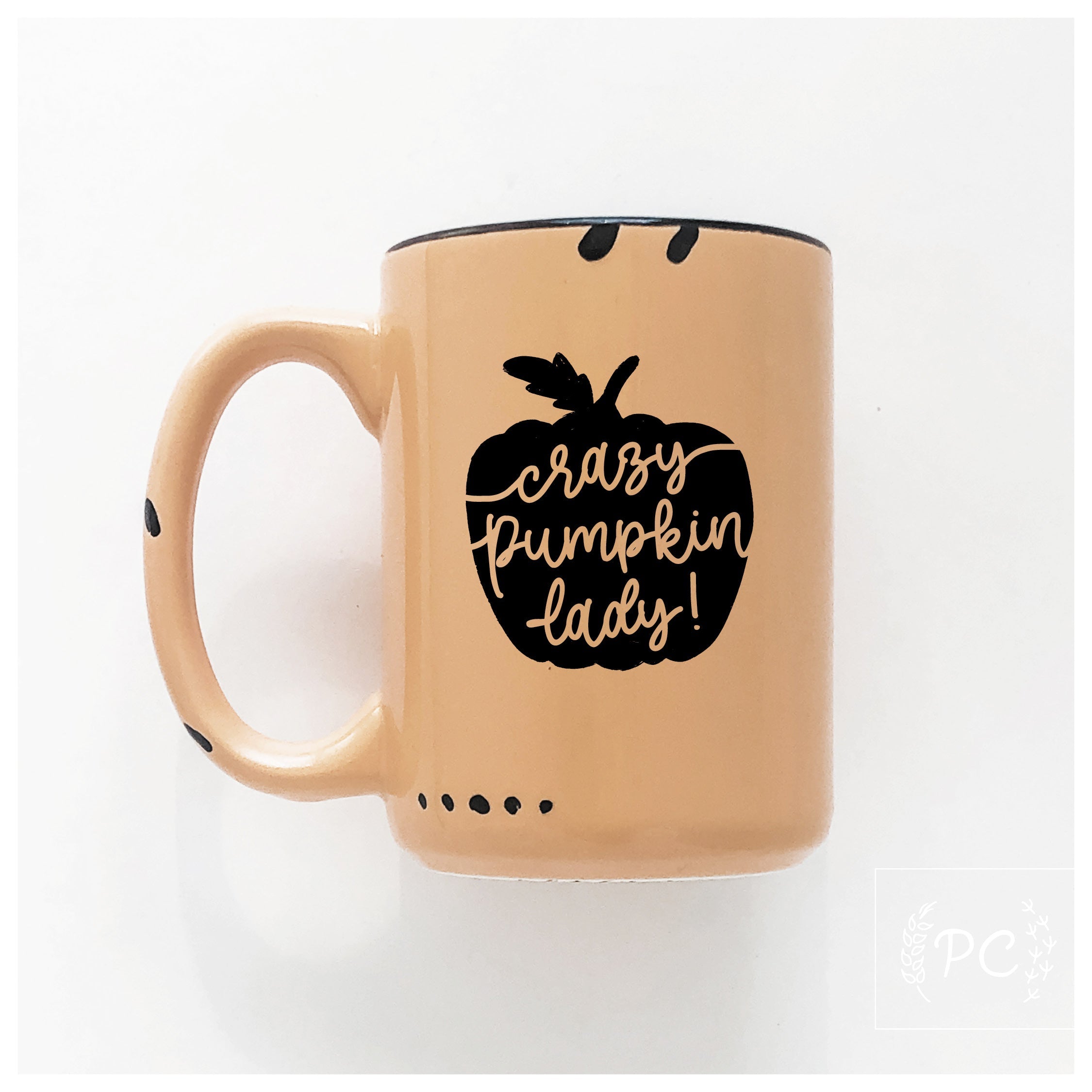 crazy pumpkin lady | ceramic mug