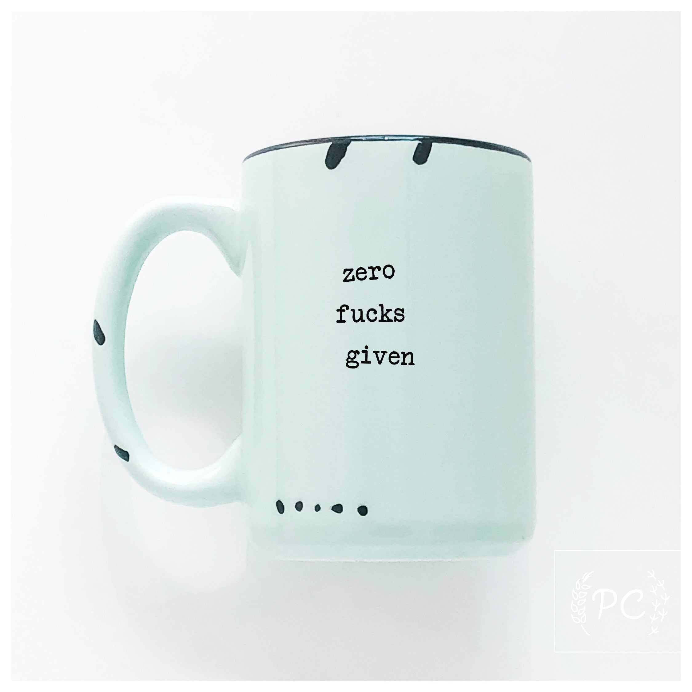 zero fucks given | ceramic mug | sweary | funny