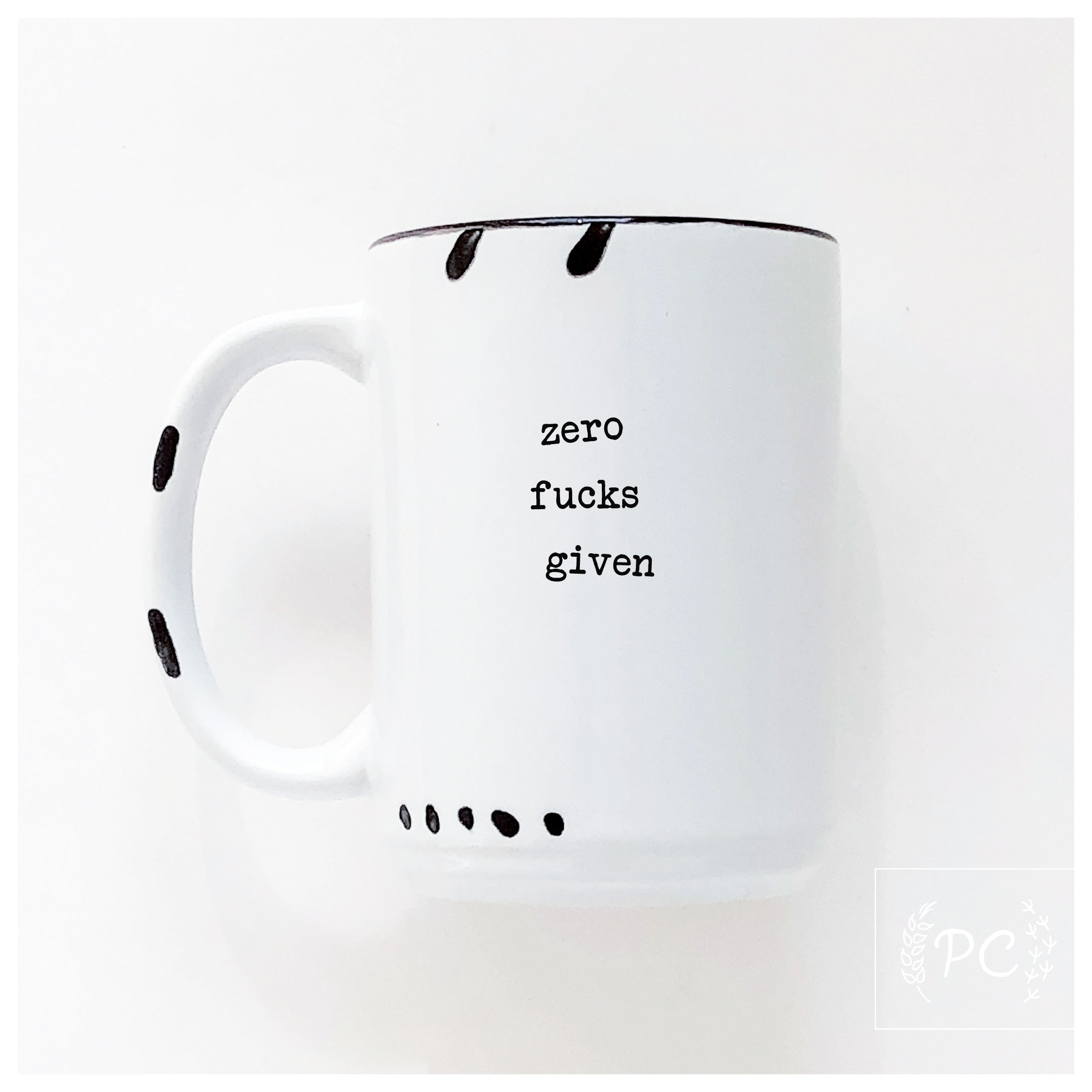 zero fucks given | ceramic mug | sweary | funny