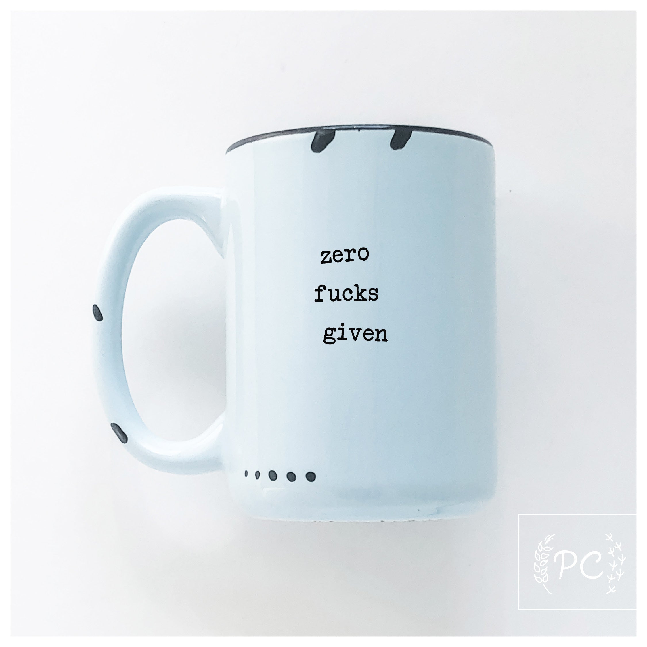 zero fucks given | ceramic mug | sweary | funny