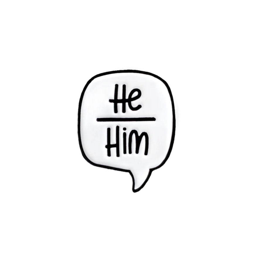 Pronoun Enamel Pin