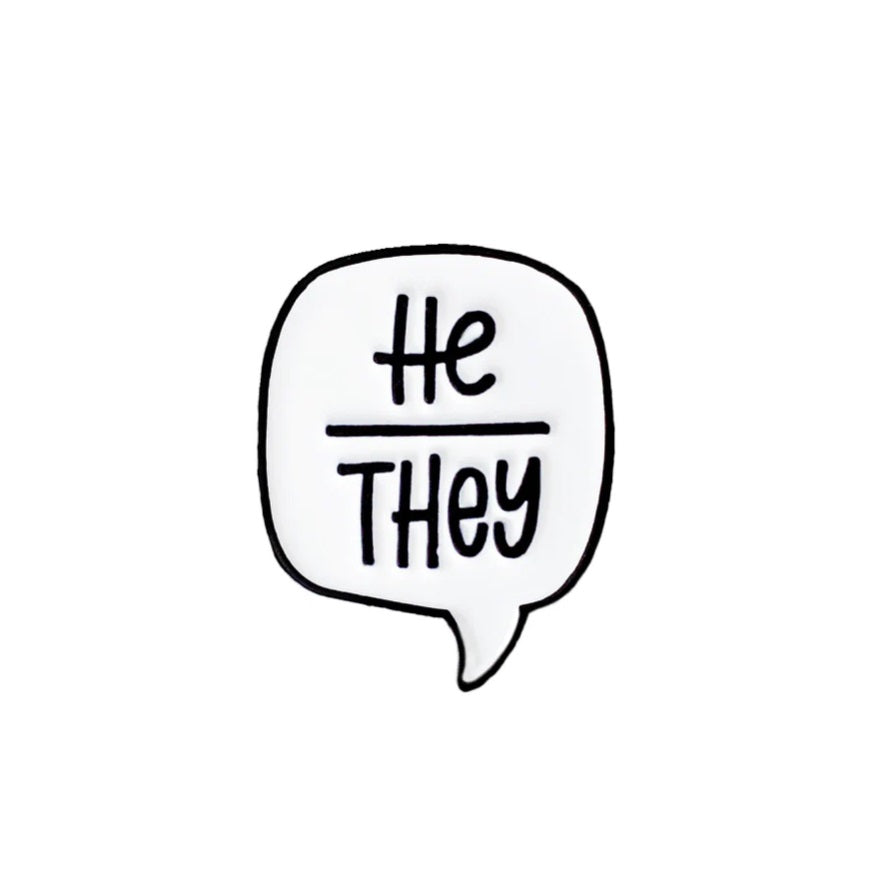 Pronoun Enamel Pin