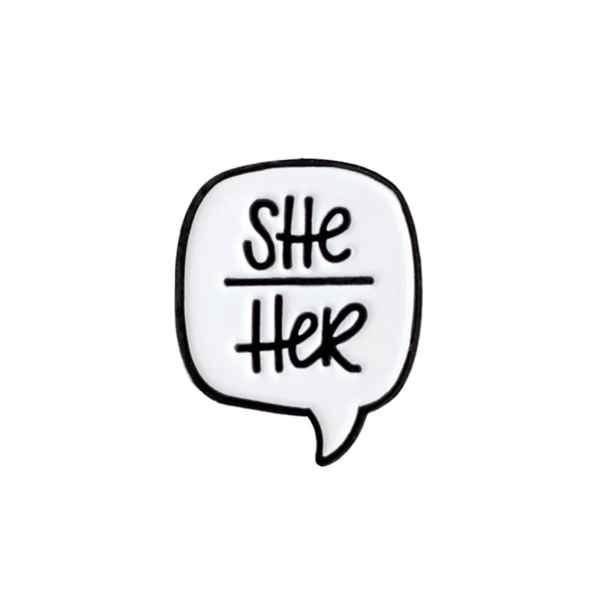 Pronoun Enamel Pin