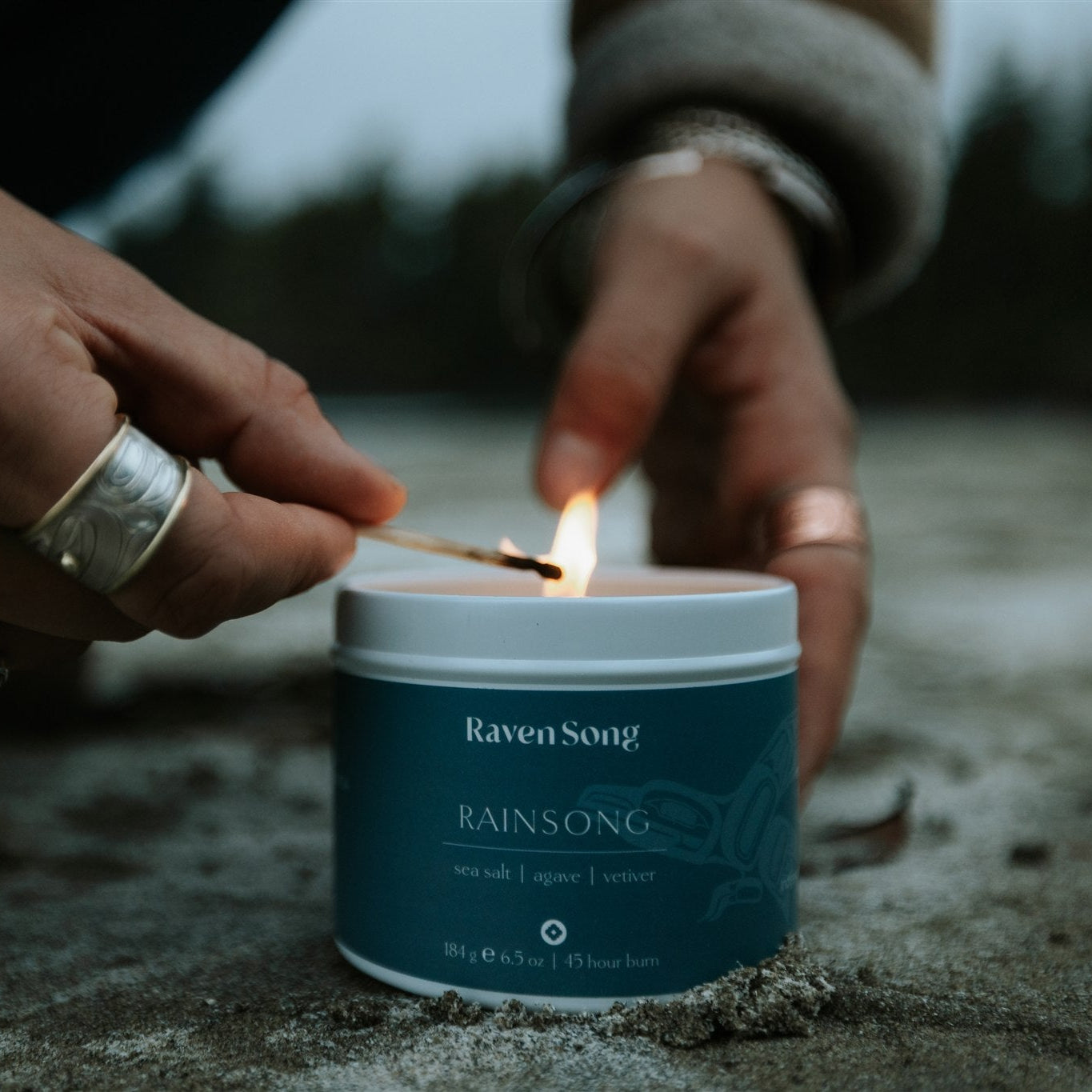 Rainsong Candle | Sea Salt + Agave + Vetiver
