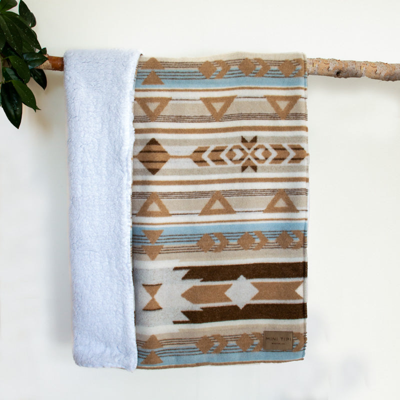 Sand Indigenous Baby Blanket
