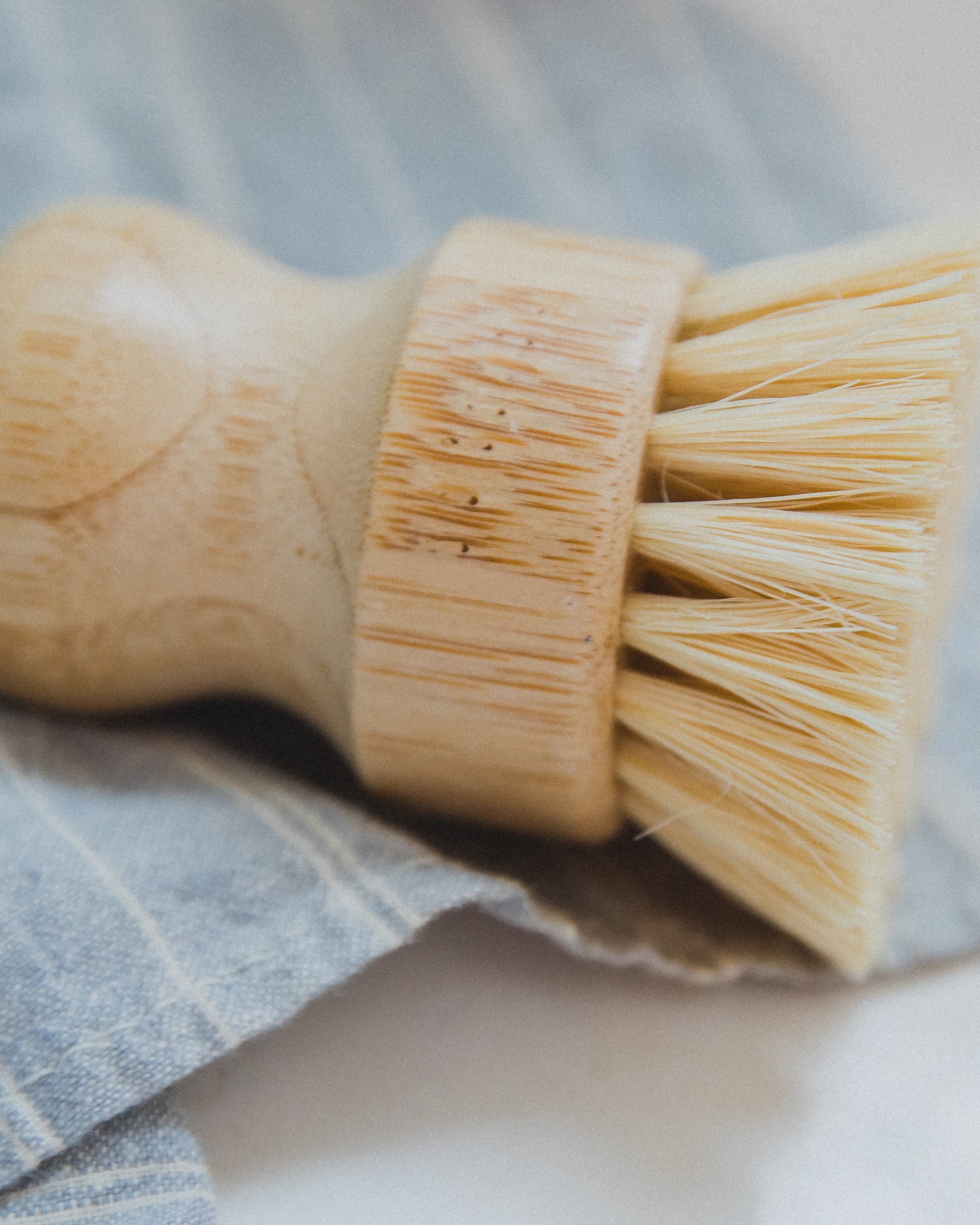 home - natural sisal bamboo brush