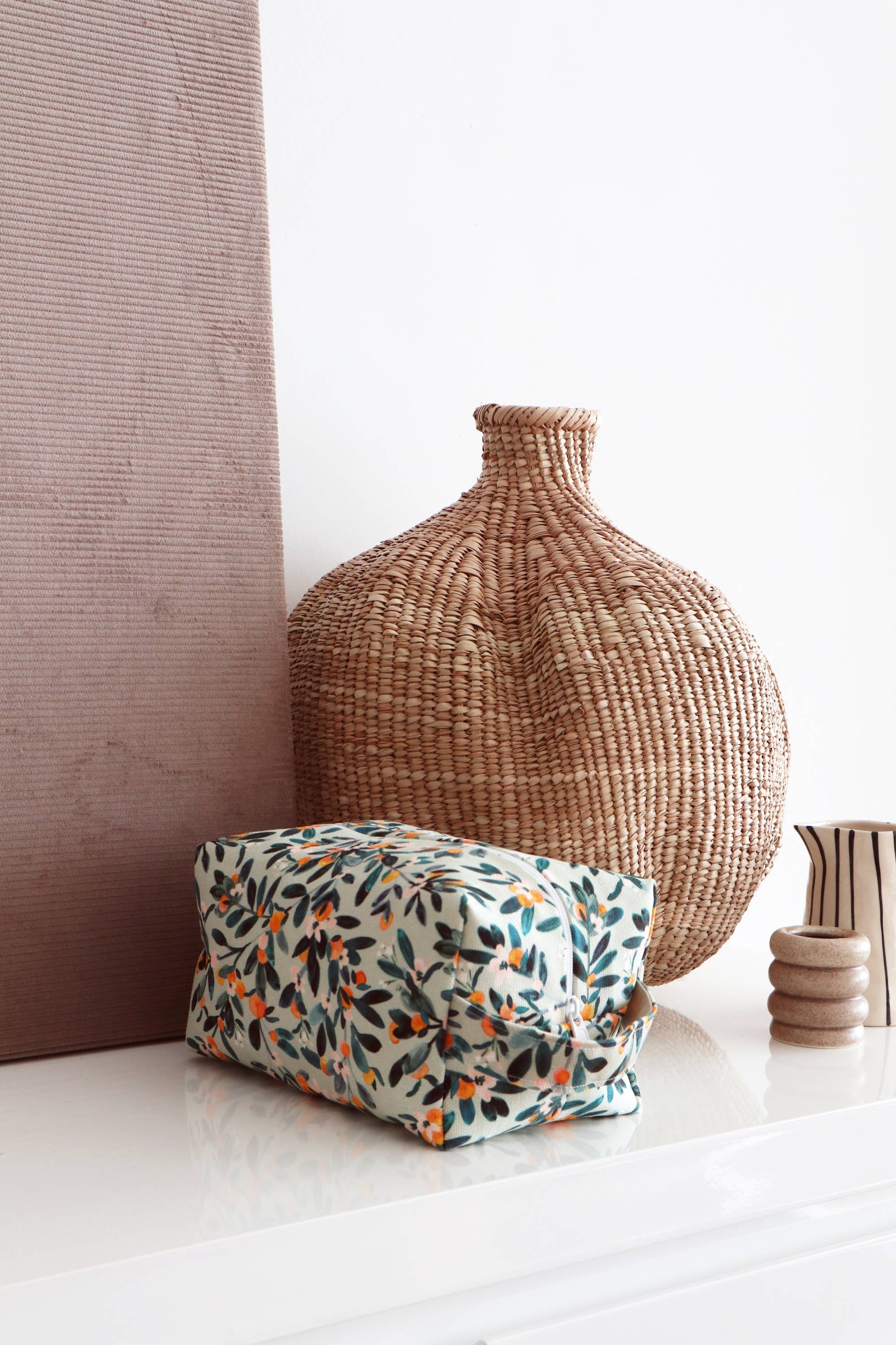 Makeup Bag- Sage Citrus
