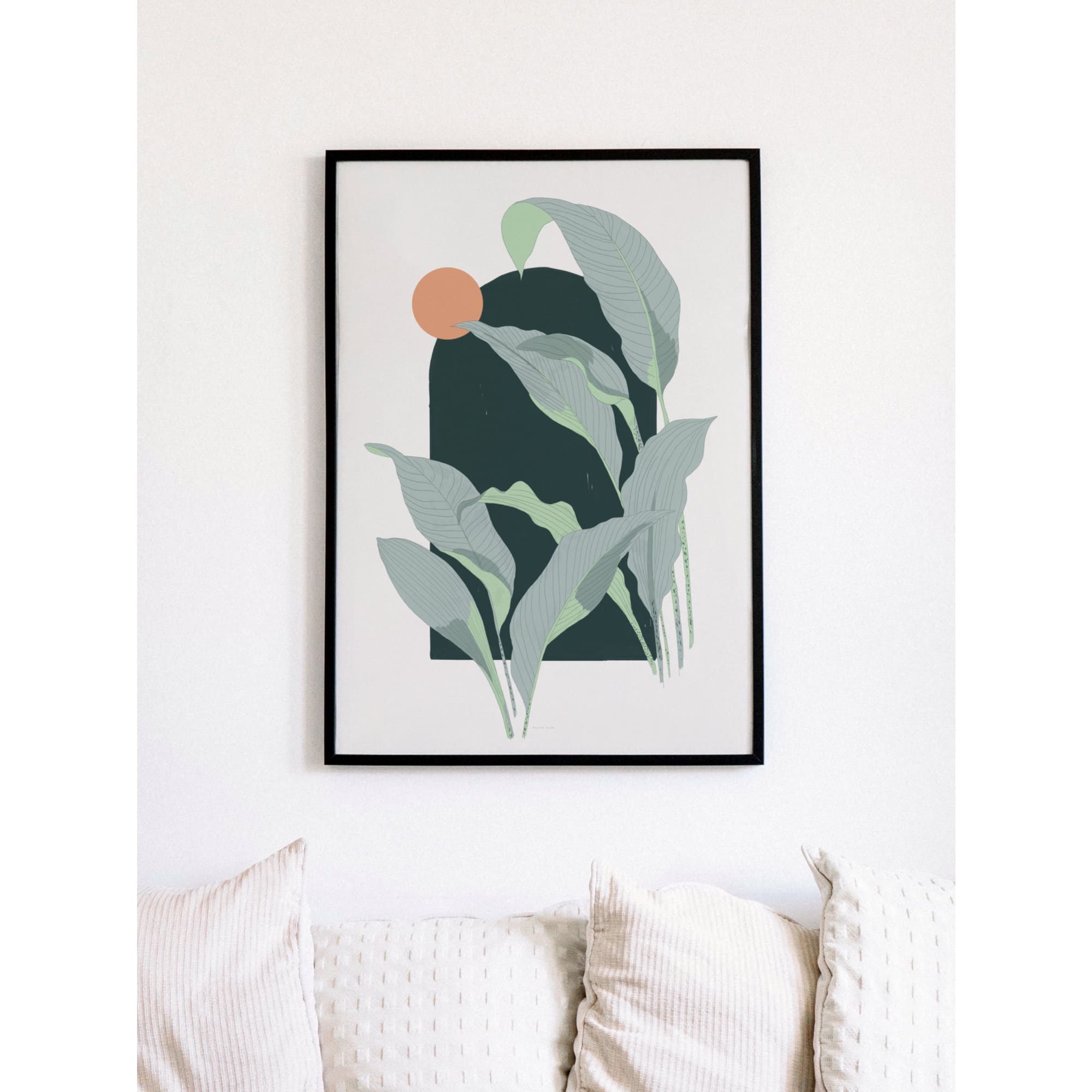 Arcade (Leafy) Art Print
