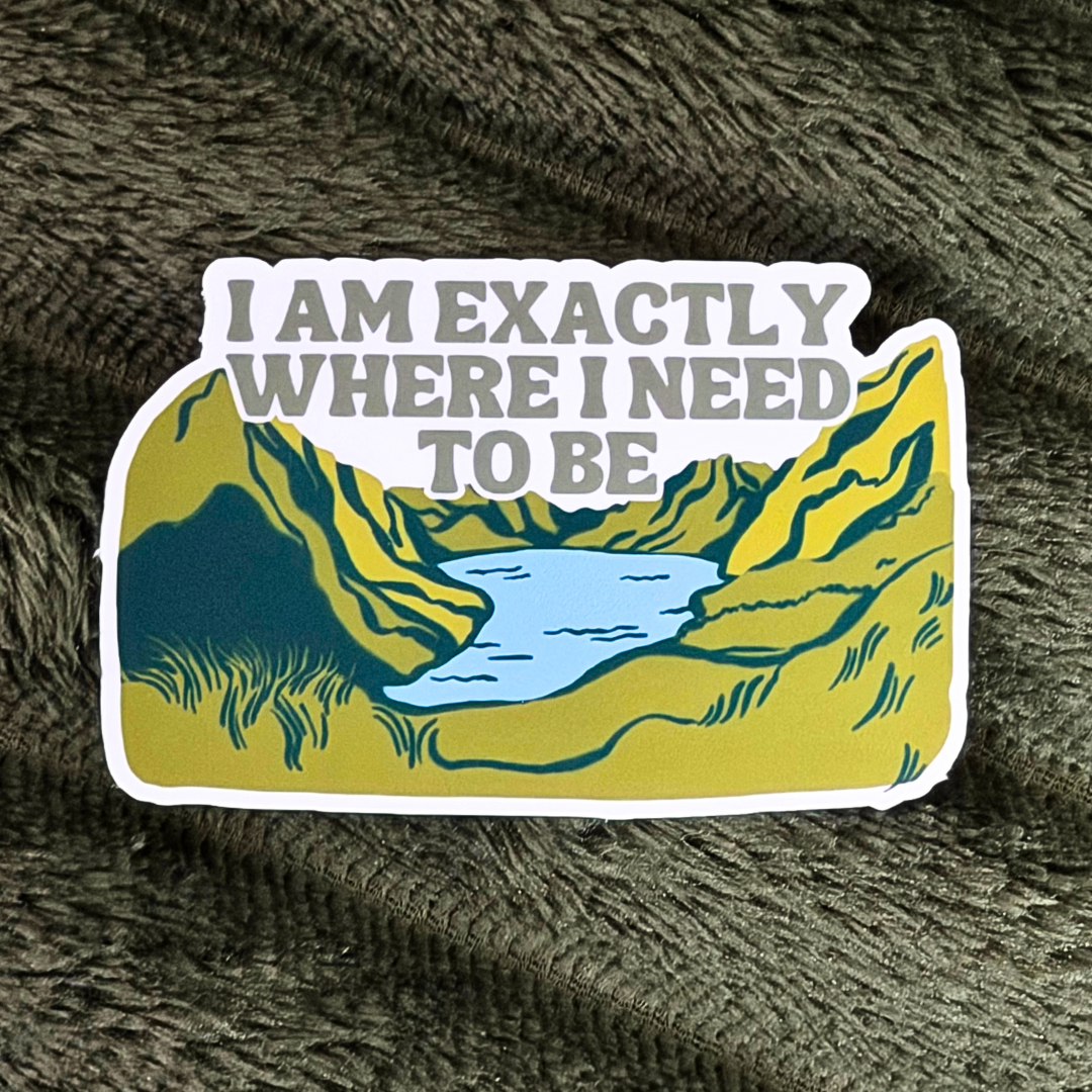 I am Exactly Where I Need to Be
