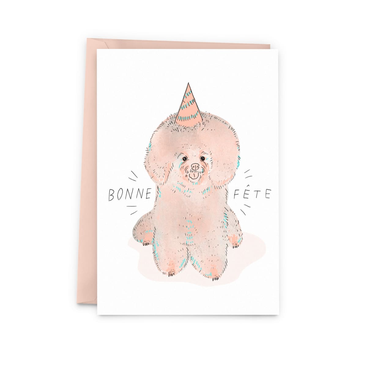 Birthday Bichon Greeting Card
