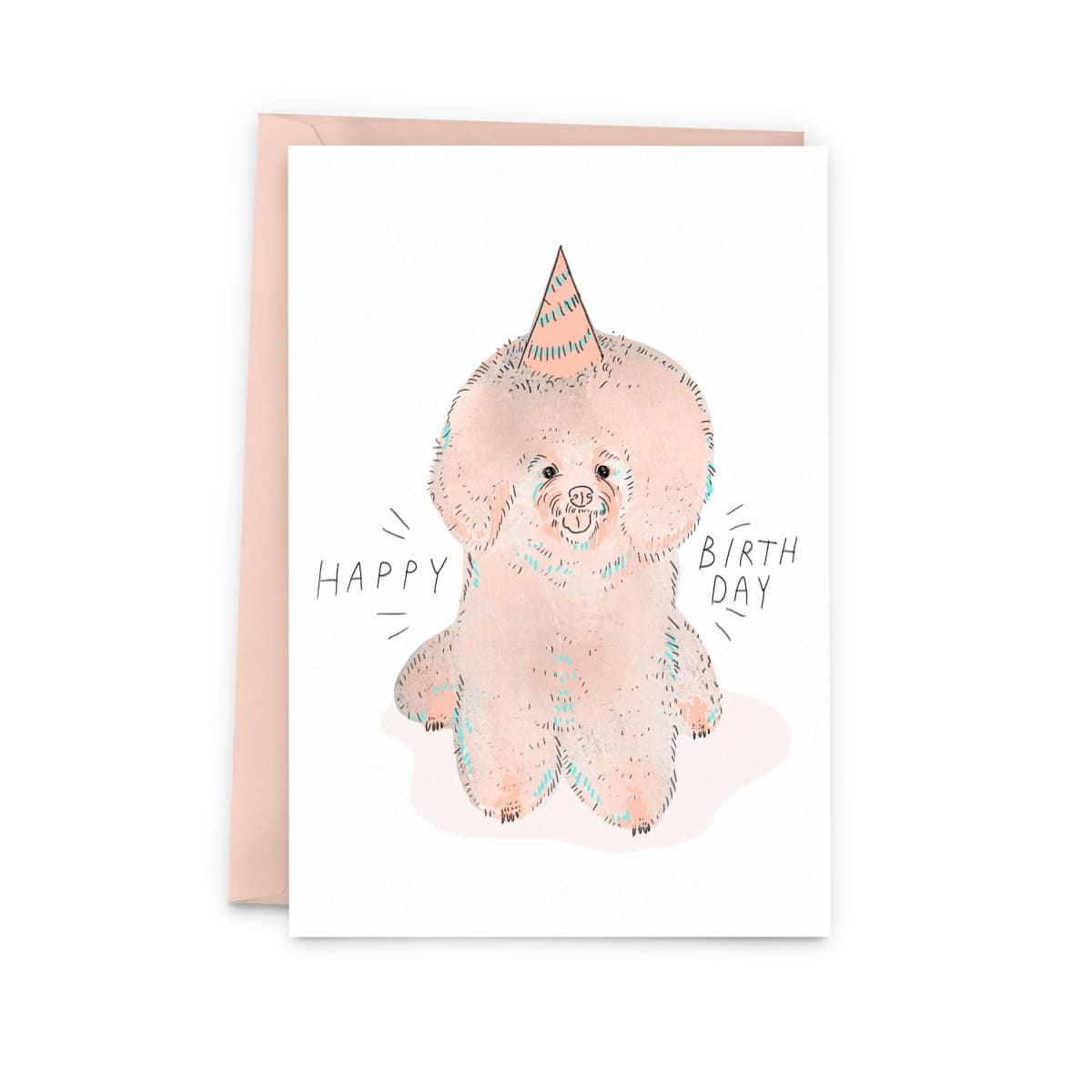 Birthday Bichon Greeting Card