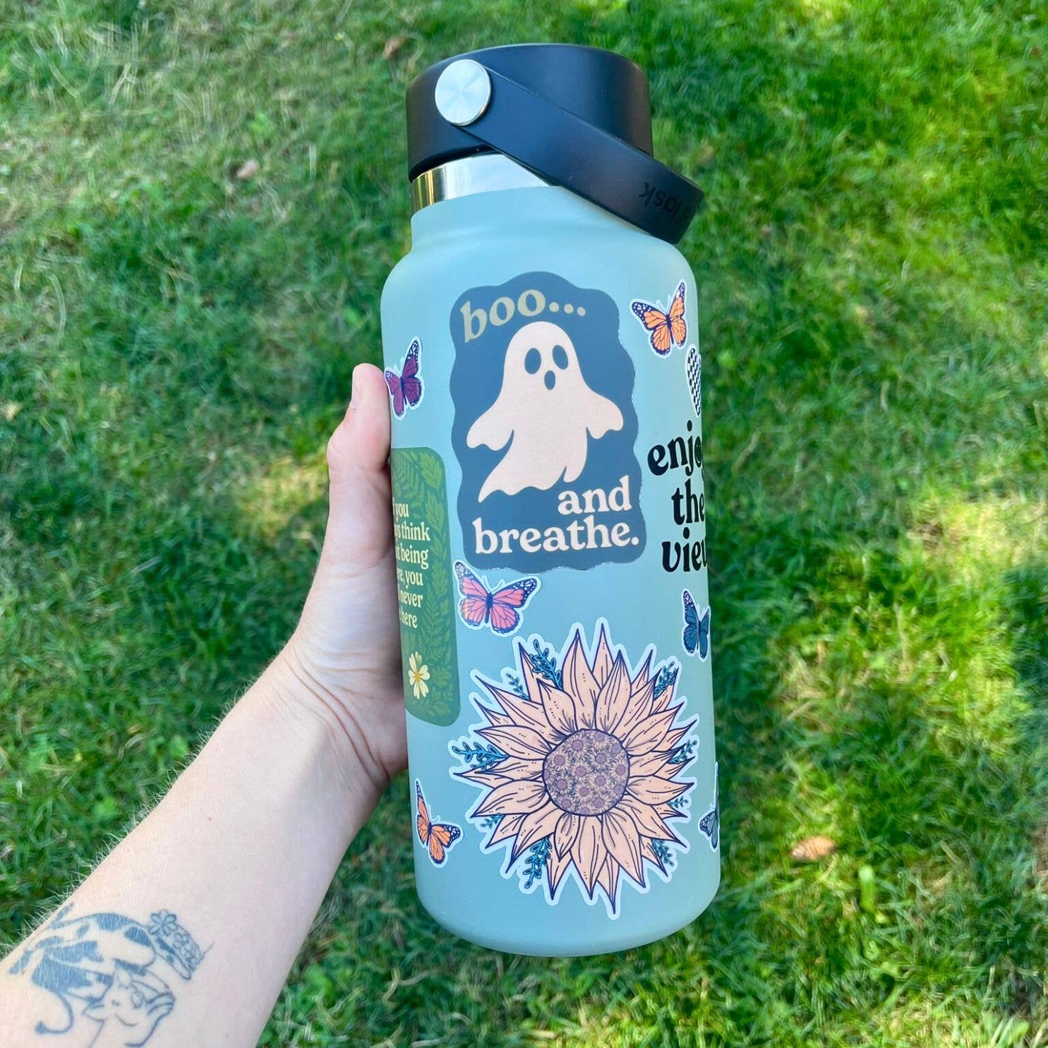 Boo and Breathe Halloween Sticker