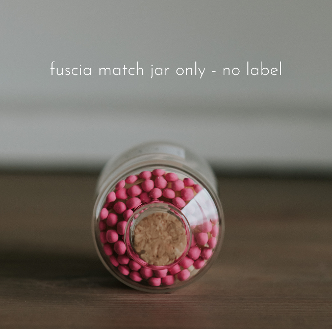 Apothecary Matches: Color Tip Jar Matchsticks: Unlabelled