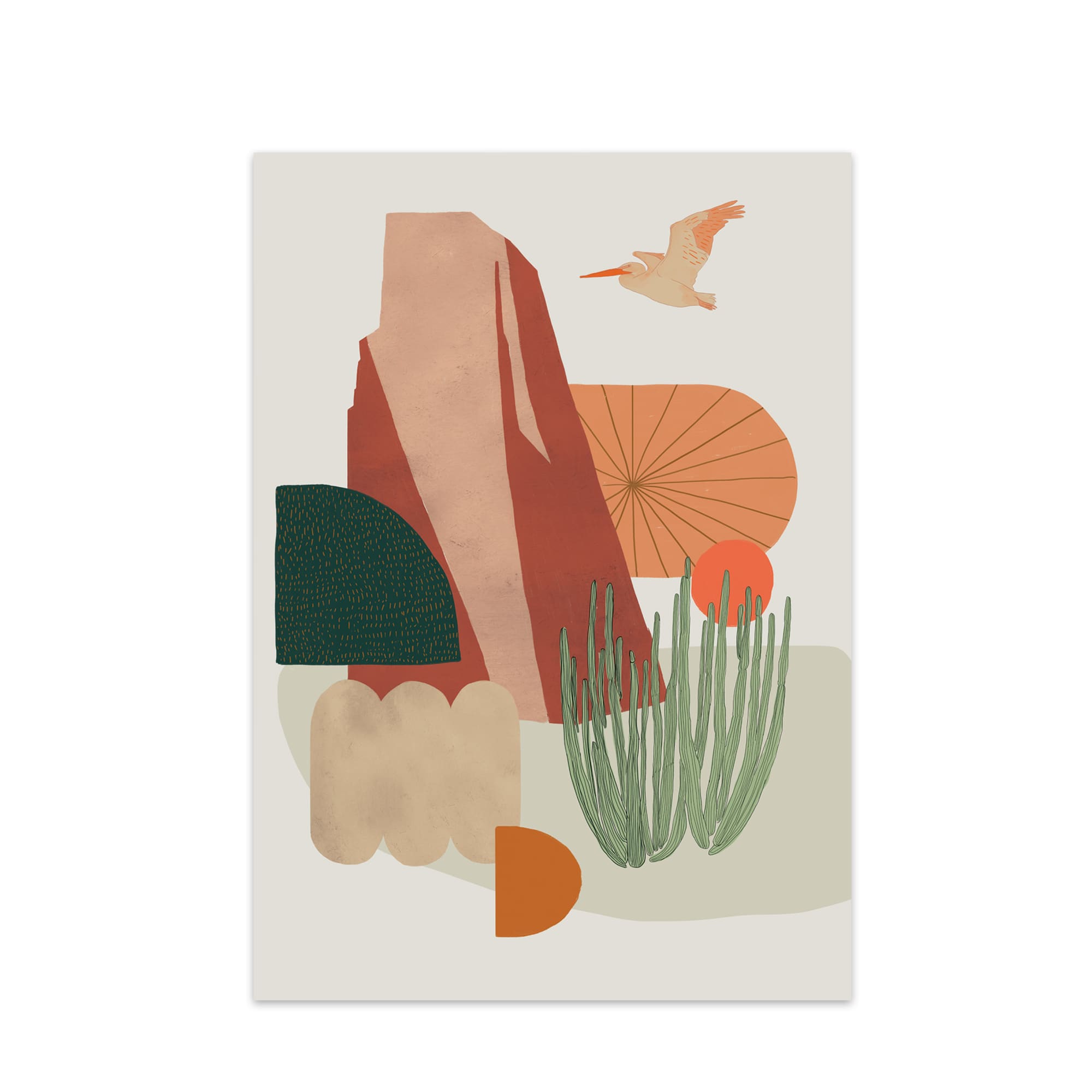 California Desert (Pelican) Art Print