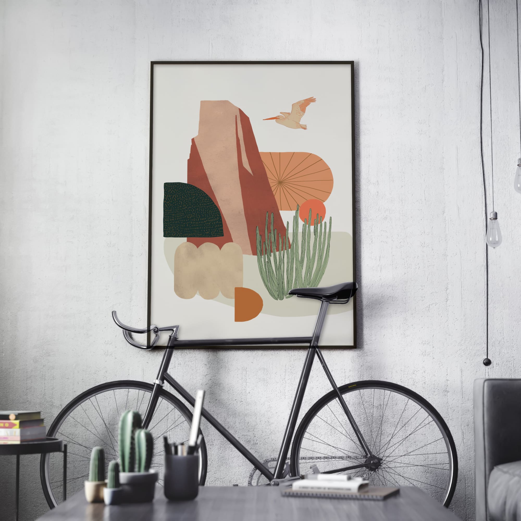 California Desert (Pelican) Art Print