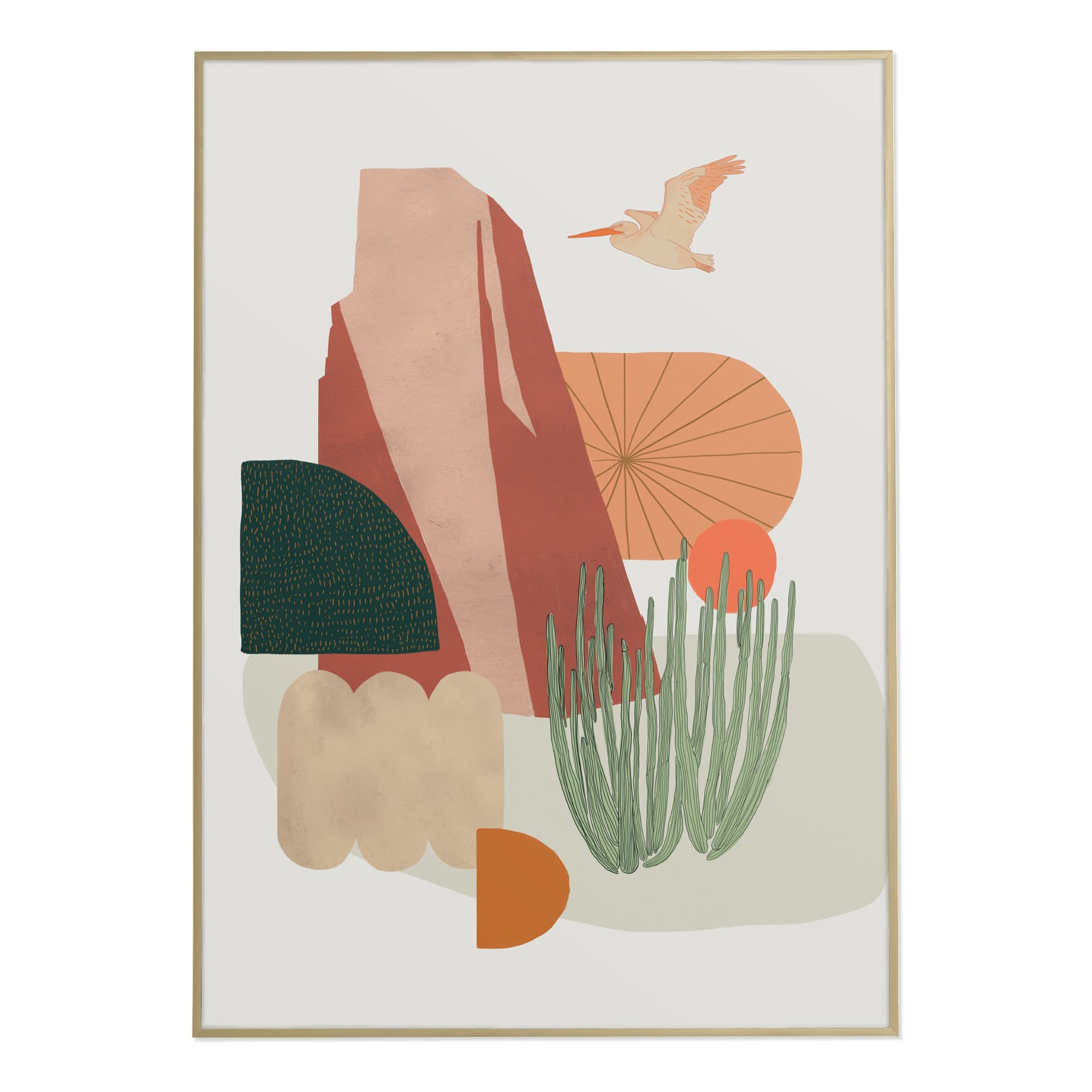 California Desert (Pelican) Art Print