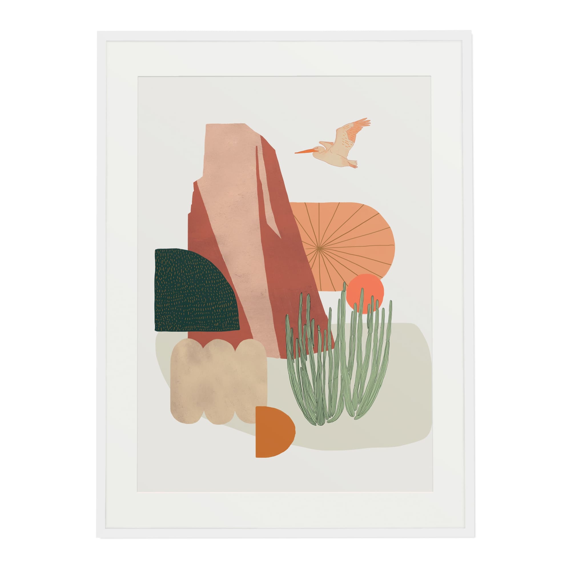 California Desert (Pelican) Art Print