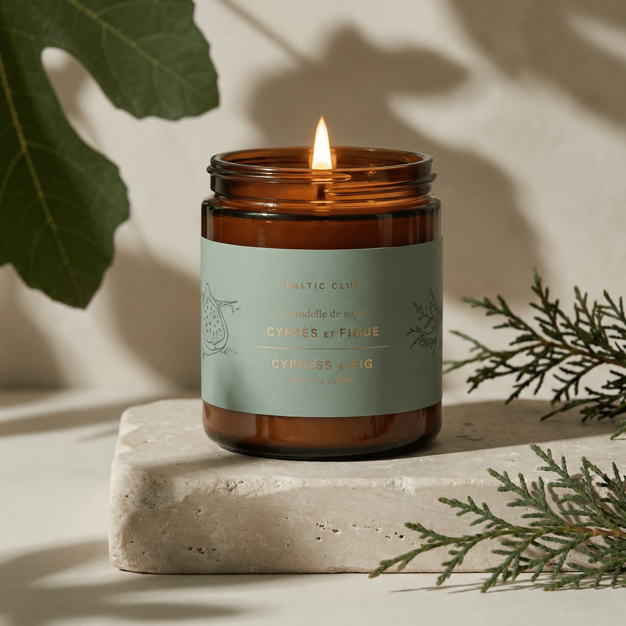 Cypress & Fig Soy Candle