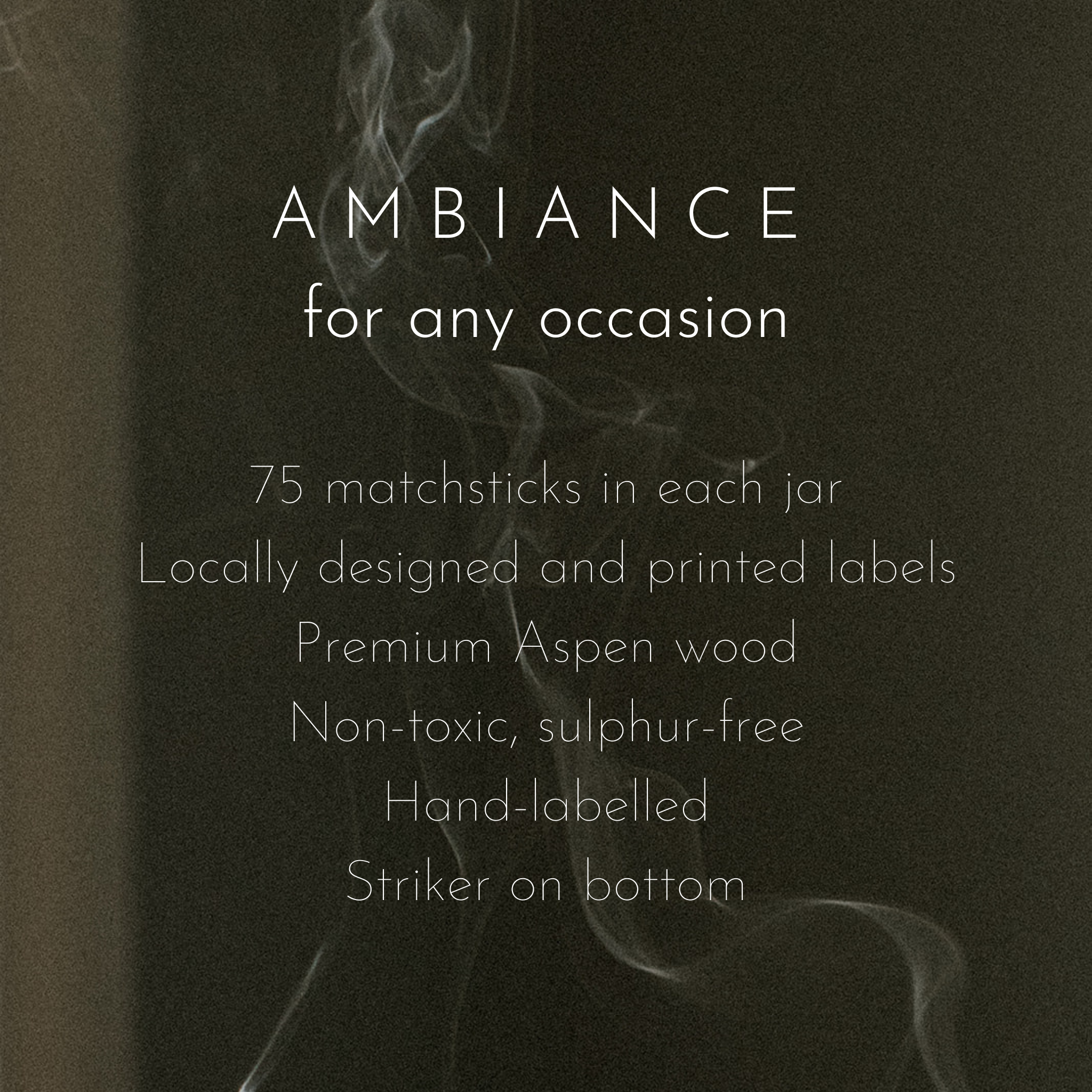 Apothecary Matches: Color Tip Jar Matchsticks: Unlabelled