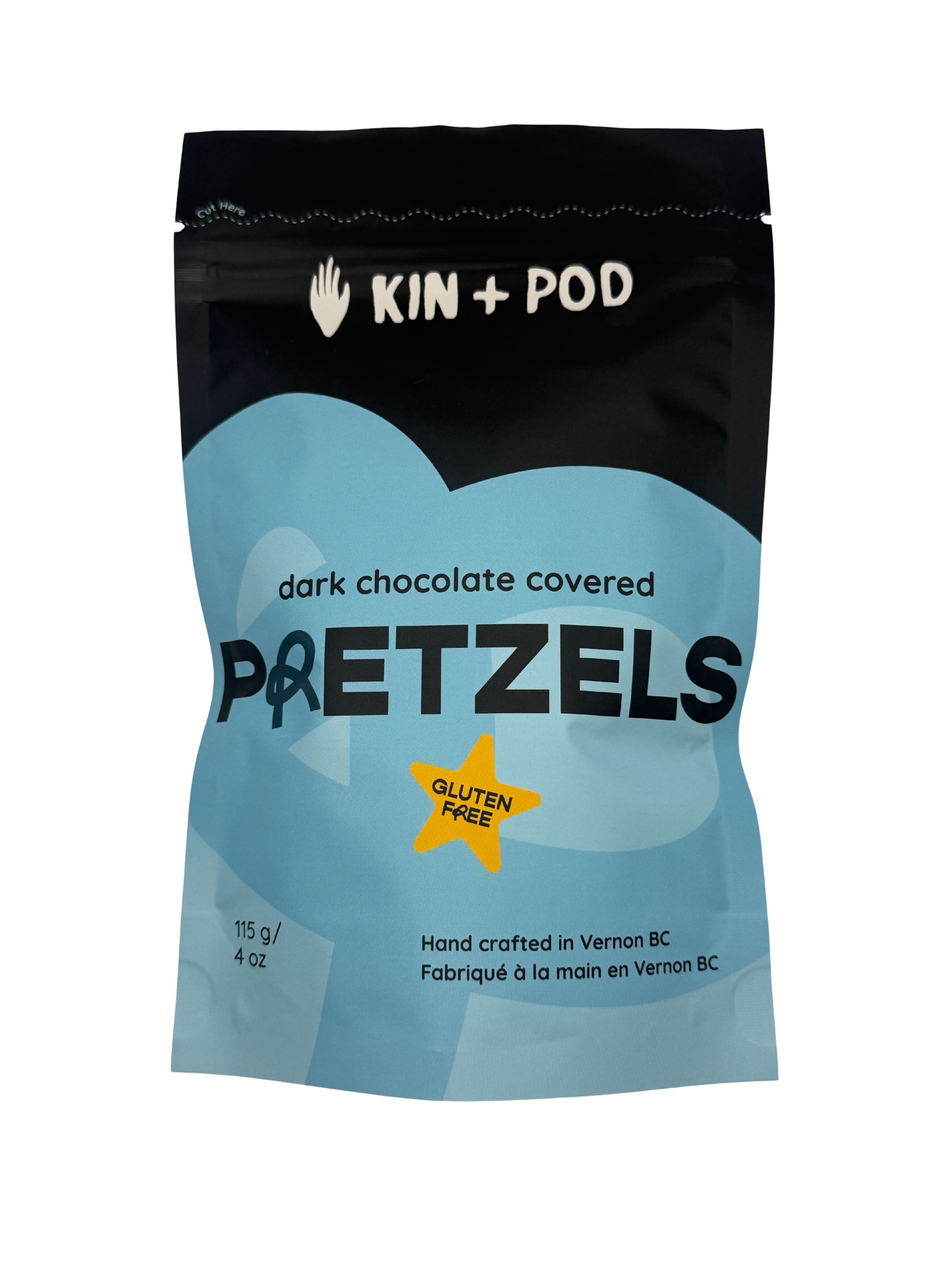 Dark Chocolate Covered Gluten Free Pretzels