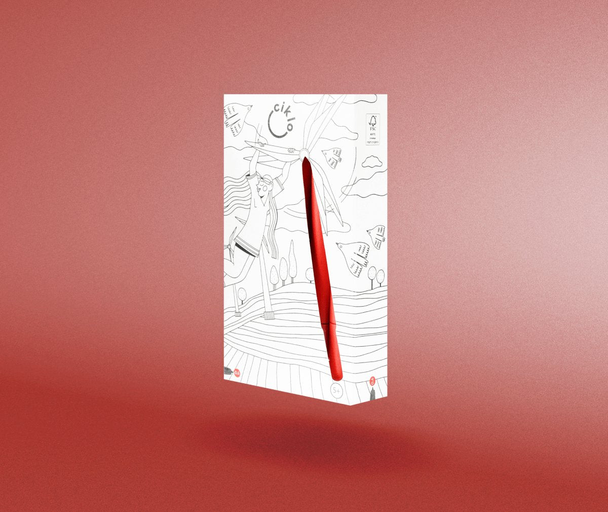 ensemble 12 stylos ciklo rouge