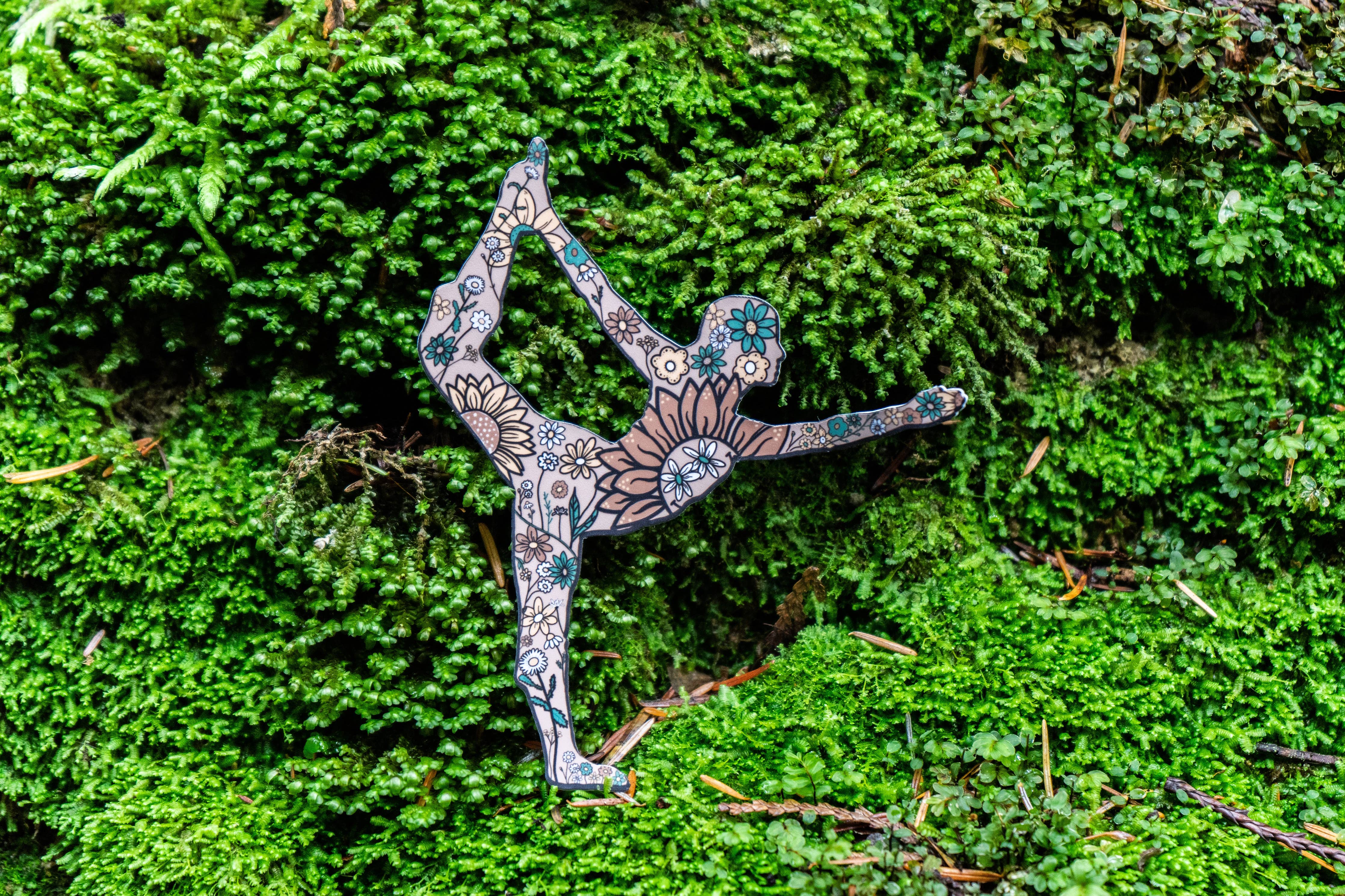 Floral Dancer's Pose Sticker