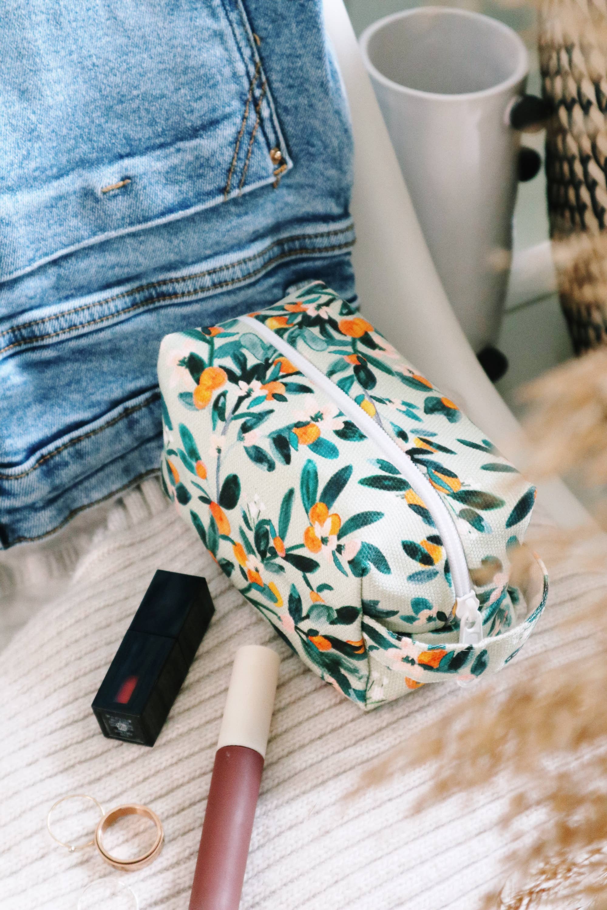 Makeup Bag- Sage Citrus