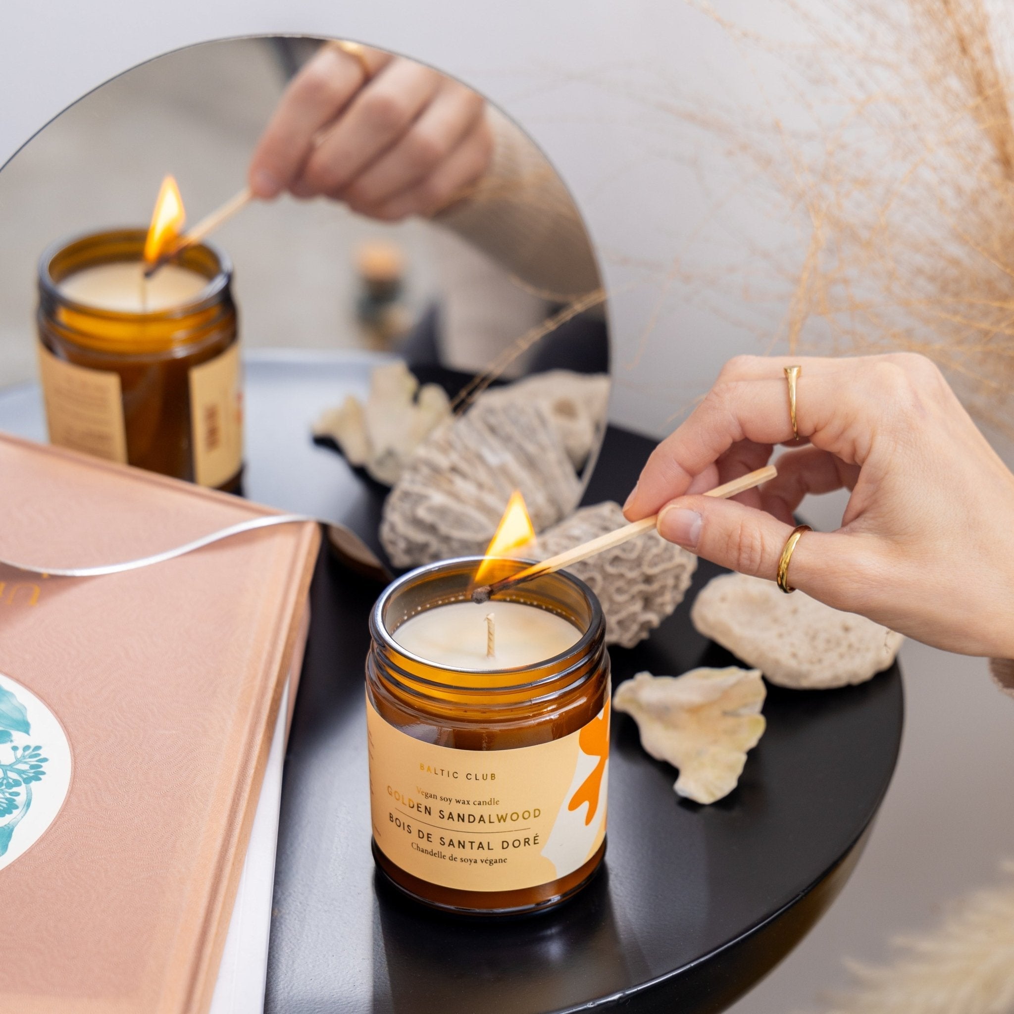 Golden Sandalwood Soy Candle