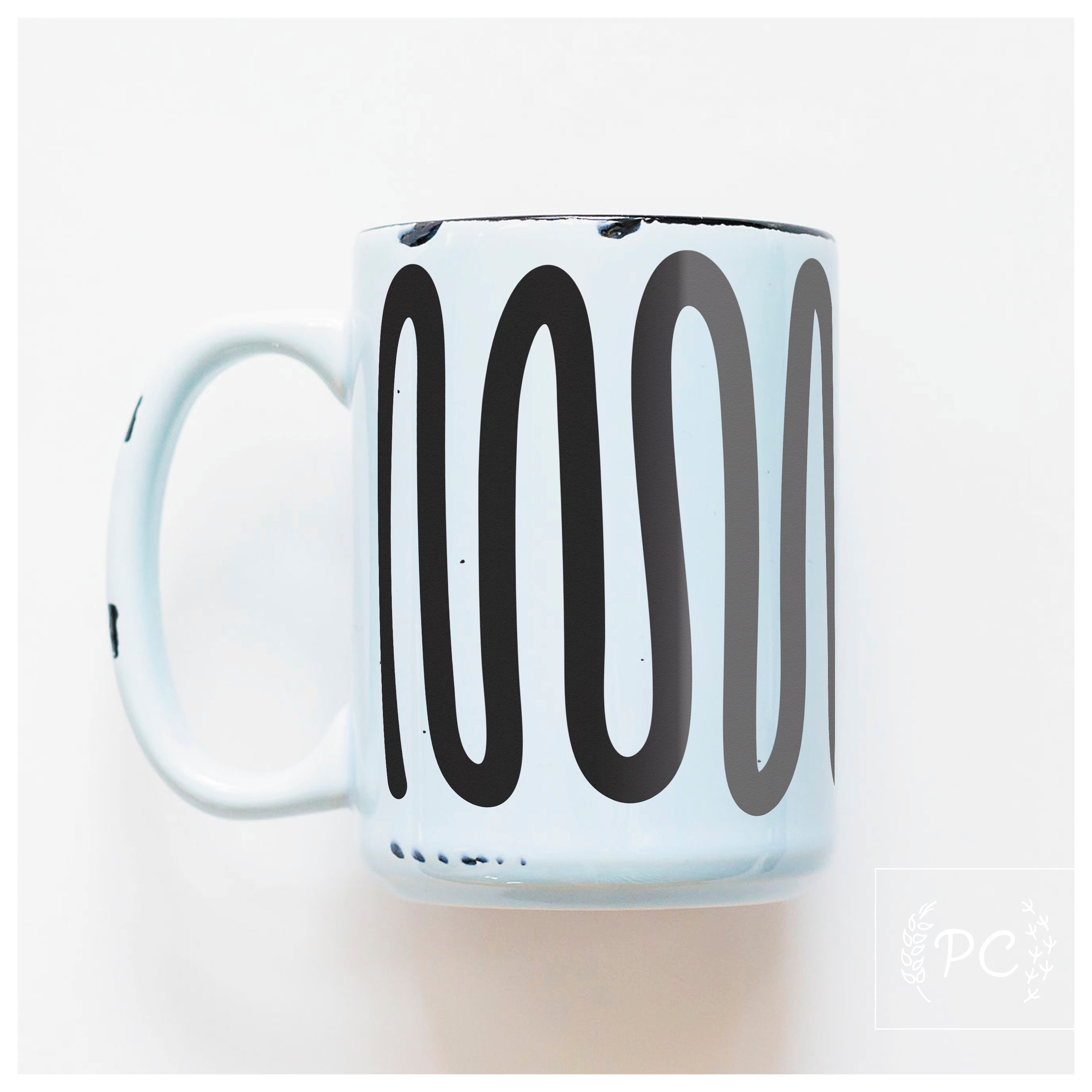 large squiggle | ceramic mug