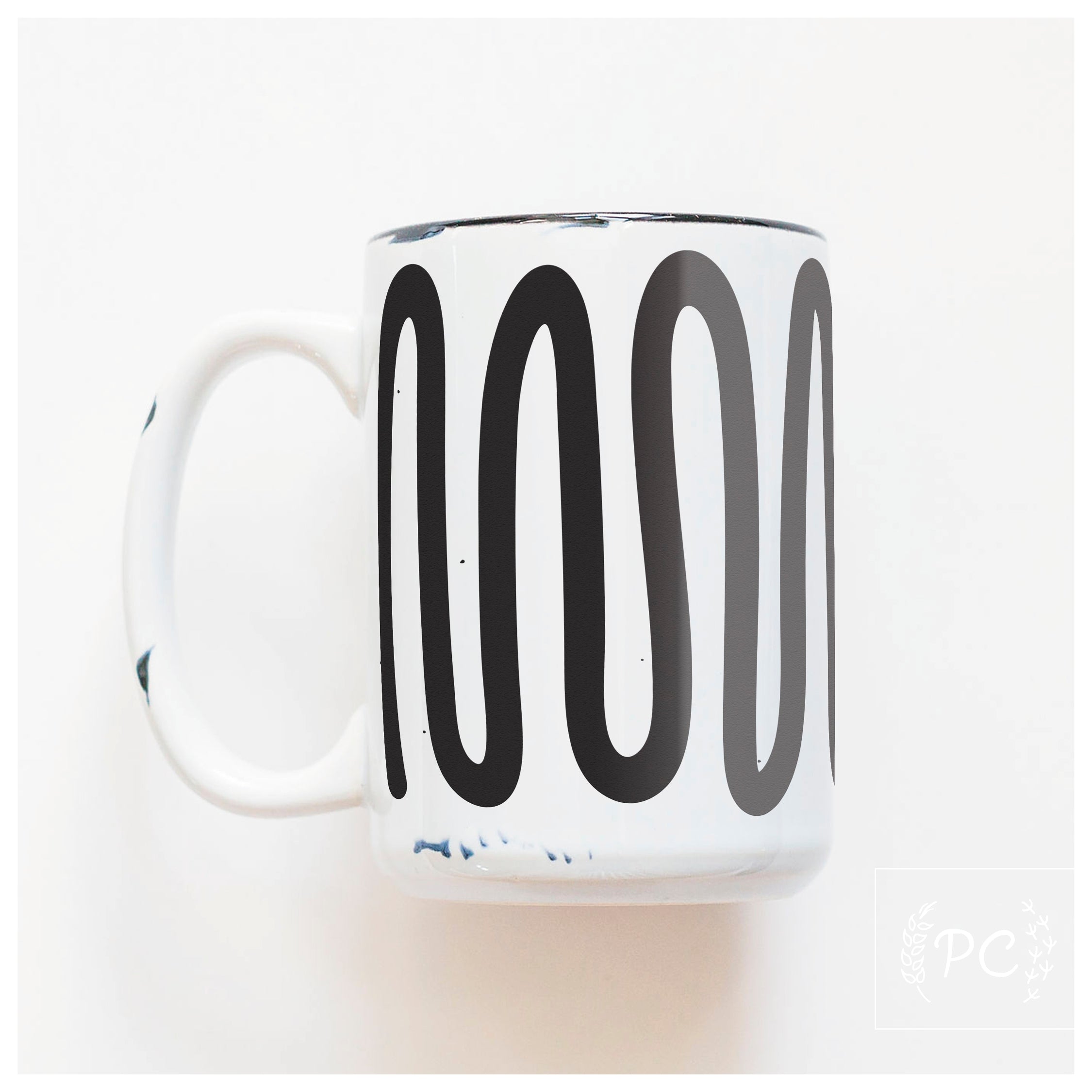 large squiggle | ceramic mug