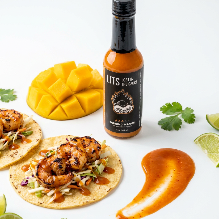 Burning Mango - Sweet & Spicy Mango Habanero Hot Sauce